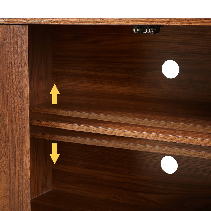 Sideboard Storage Cabinet TV Stand with Wave Pattern by HouseOfZazla