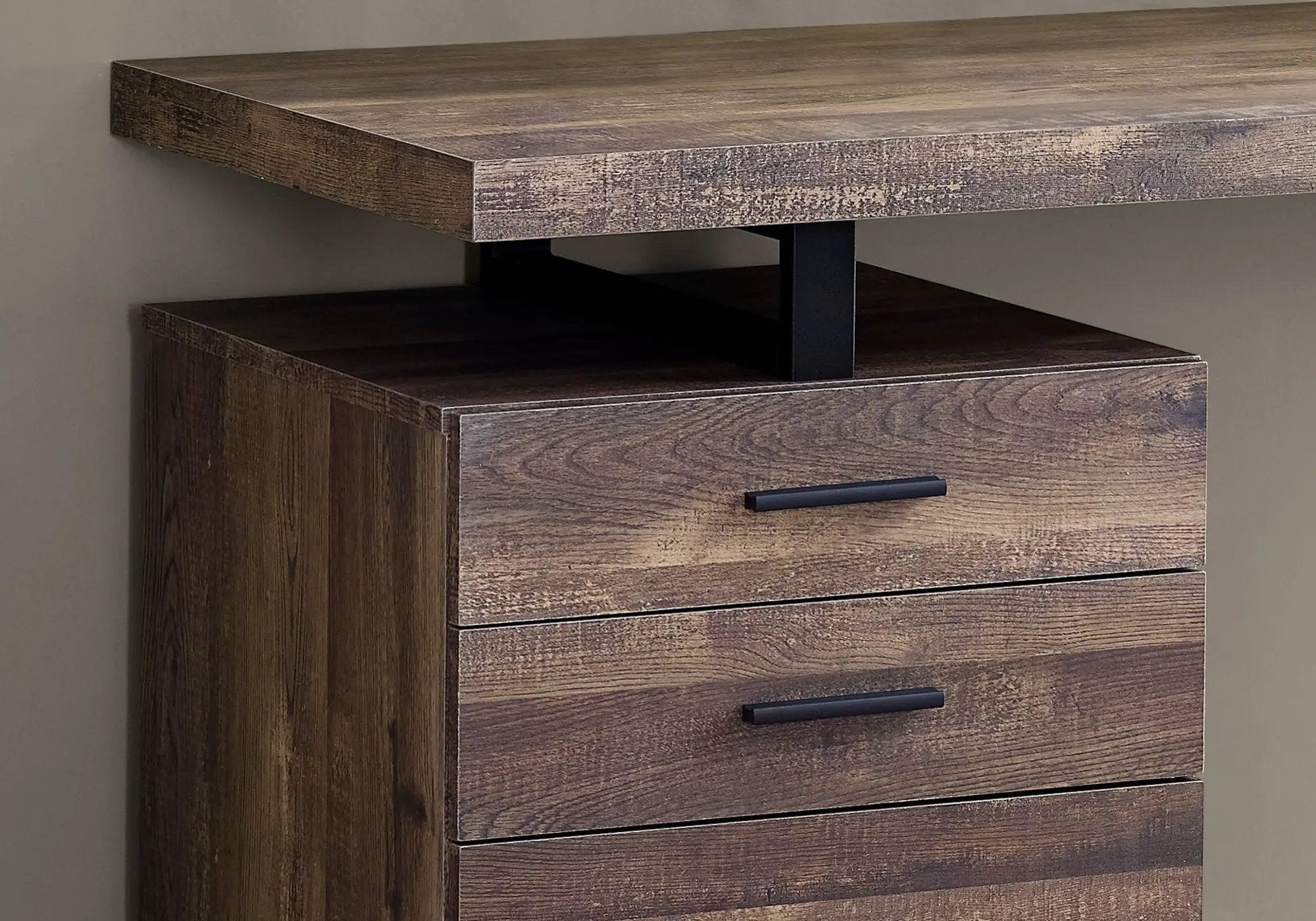 Computer Desk For Home Office, Left, Right Set - Up, Ample Storage Drawers by Unique Piece Furniture