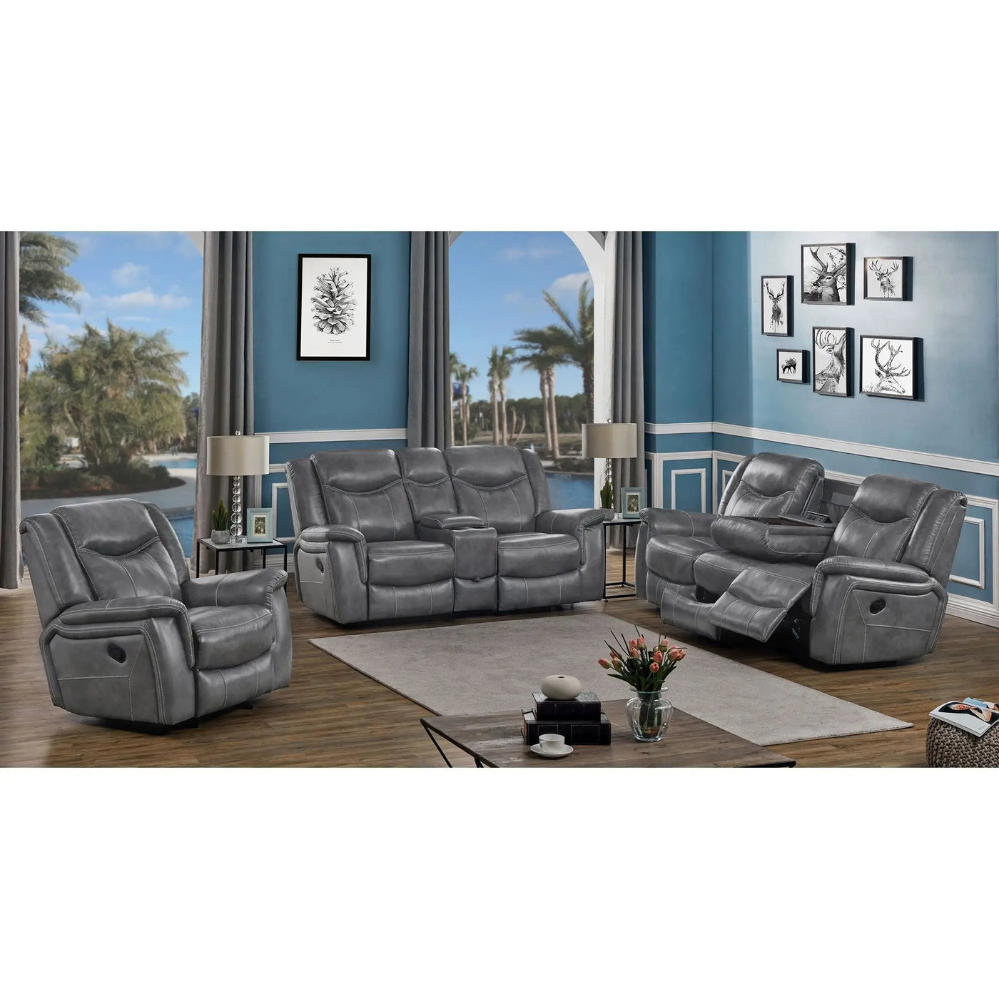 Masley - Reclining Living Room Set by HouseOfZazla