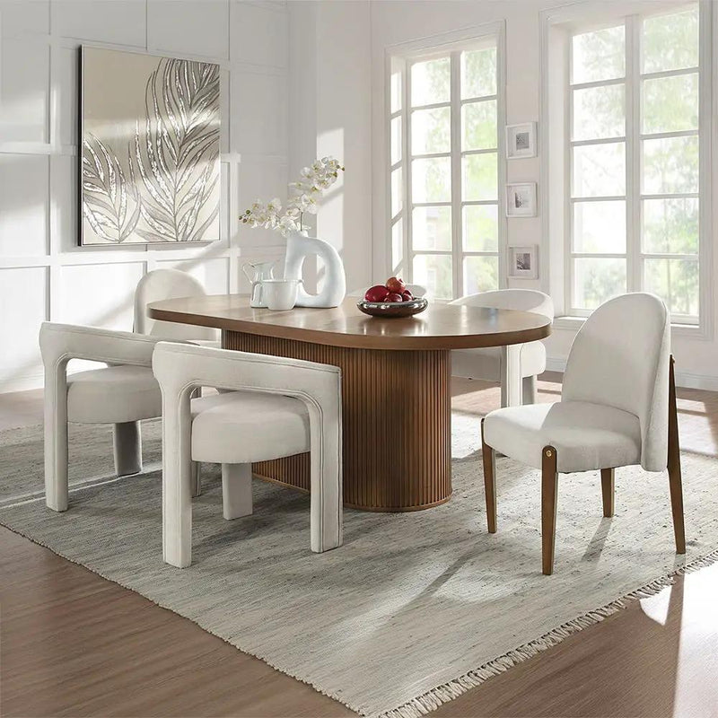 Gamarya - Side Chair (Set of 2) - White Chenille by Unique Piece Furniture