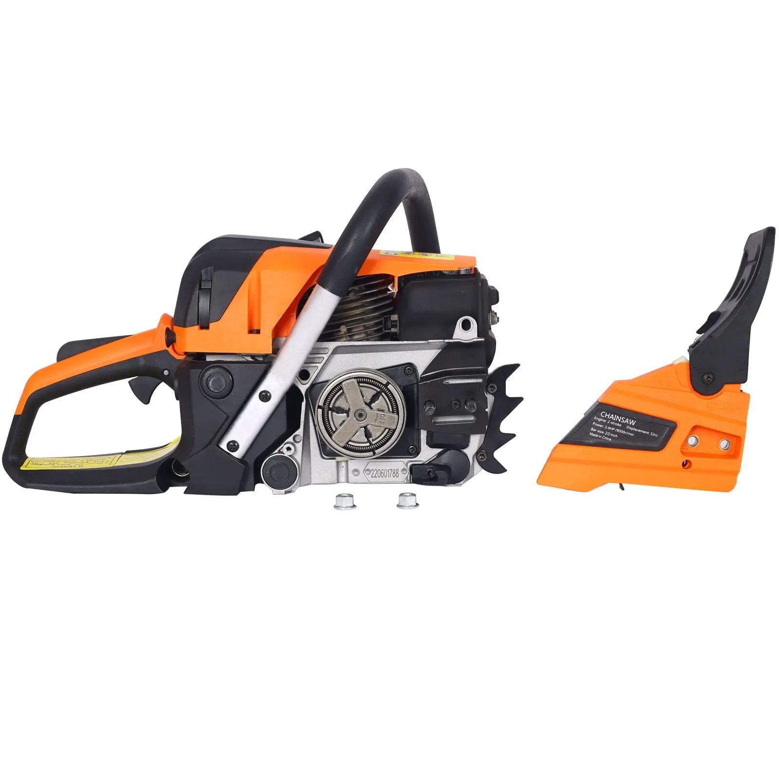 Gasoline Chainsaw 20" 52Cc For Tree And Wood Cutting - Orange by HouseOfZazla