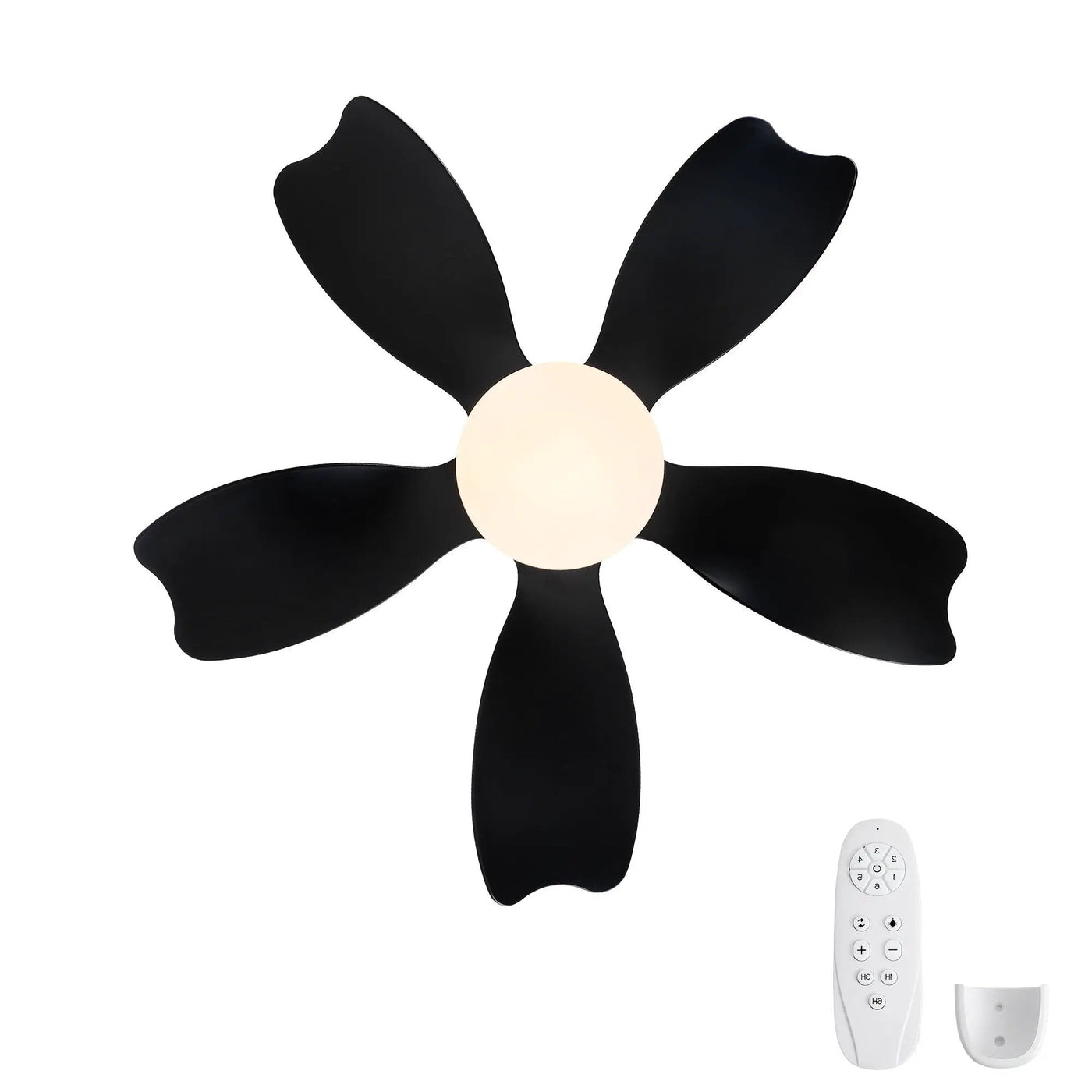 Low Profile Flush Mount Ceiling Fan With Light by HouseOfZazla