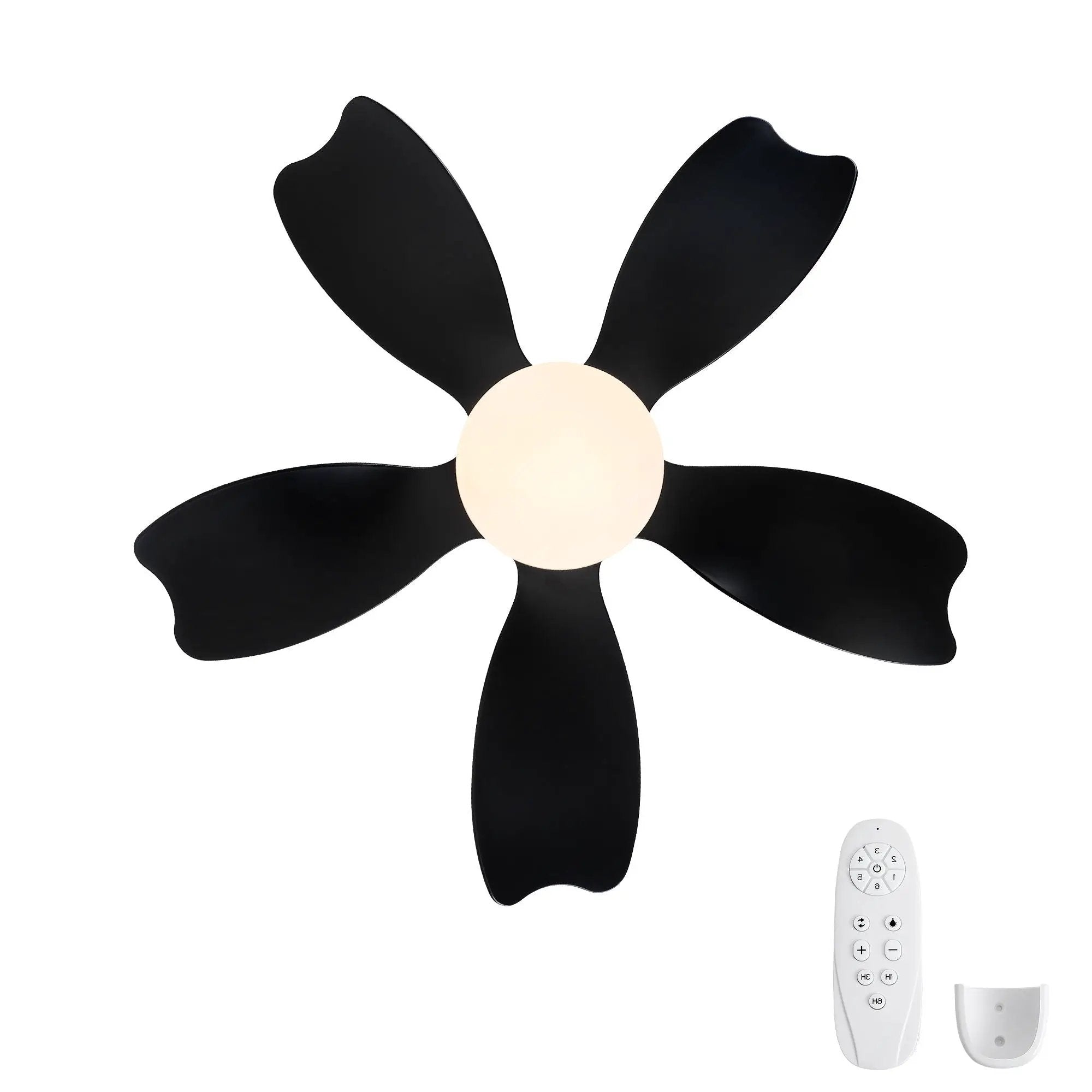 Low Profile Flush Mount Ceiling Fan With Light by HouseOfZazla