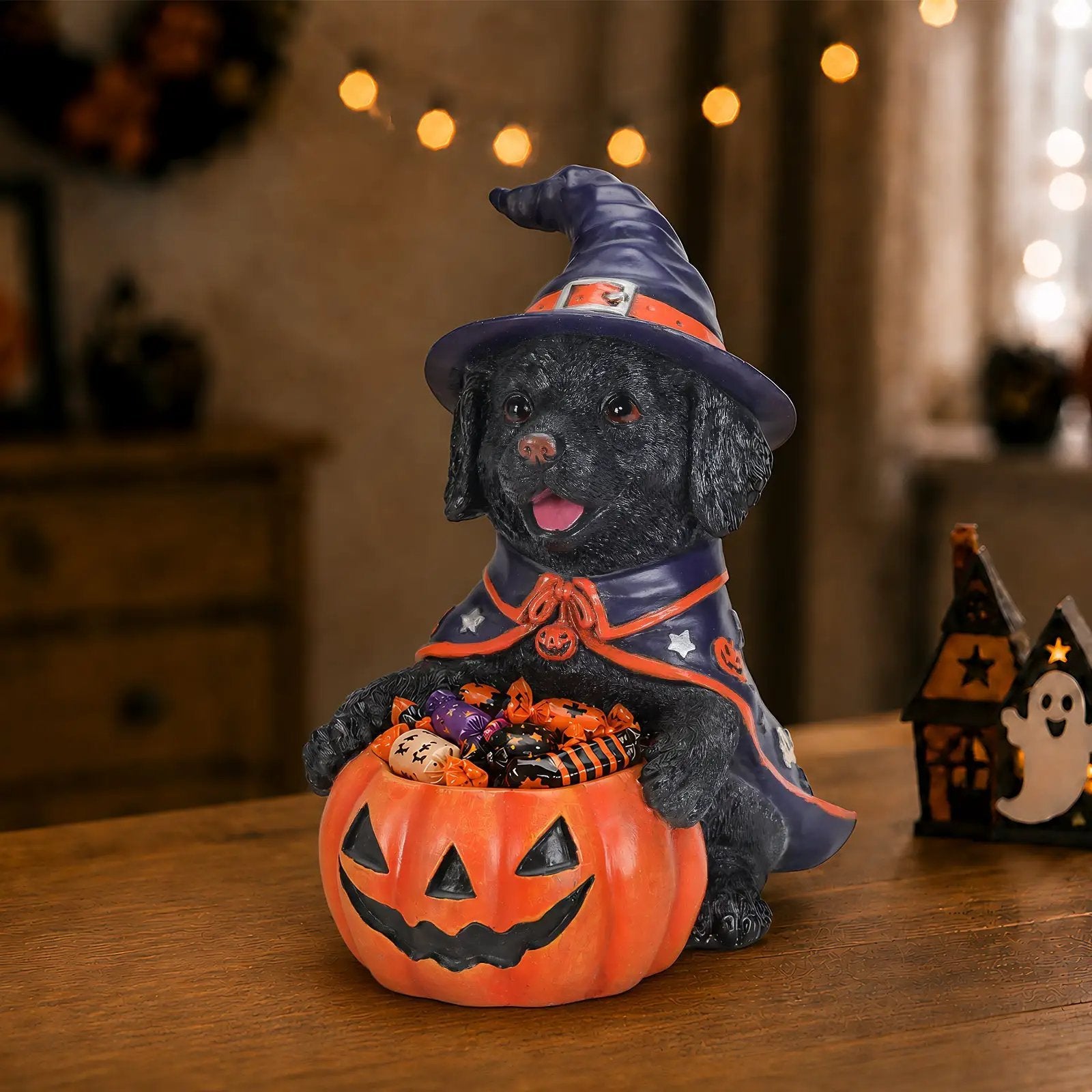 Halloween Labrador Puppy Statue by HouseOfZazla