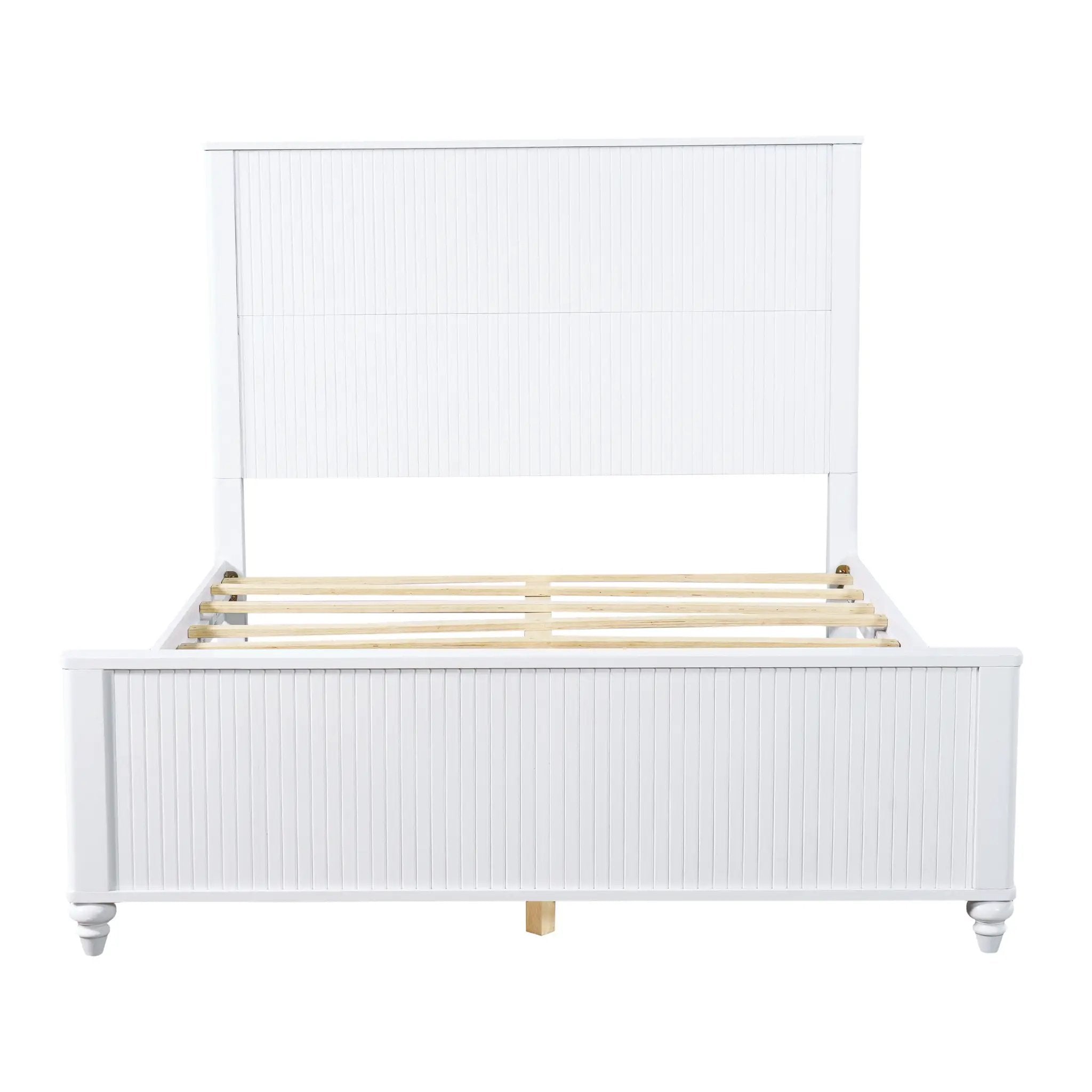White Queen Size Bed Frame by HouseOfZazla