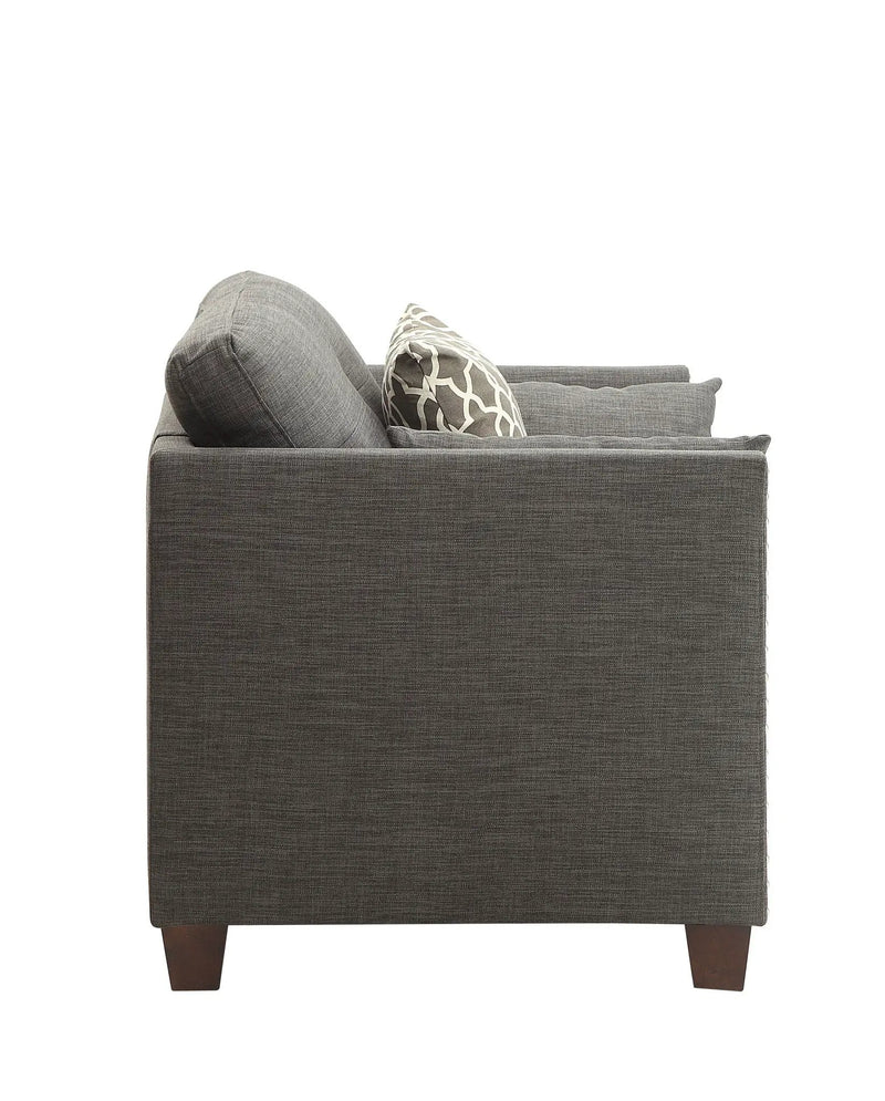 Laurissa - Chair With 3 Pillows - Light Charcoal by Unique Piece Furniture