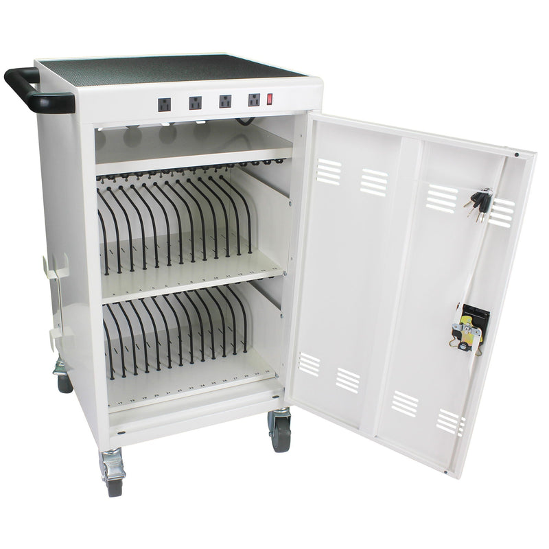 Mobile Charging Cart For Tablets Laptops 35, Device Capacity Matt Metal by HouseOfZazla