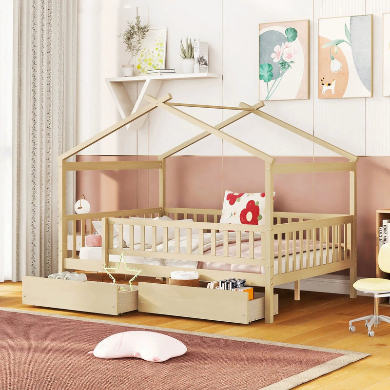 House Bed With 2 Drawers by HouseOfZazla