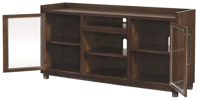 Starmore - XL TV Stand w/Fireplace Option - Brown by Unique Piece Furniture