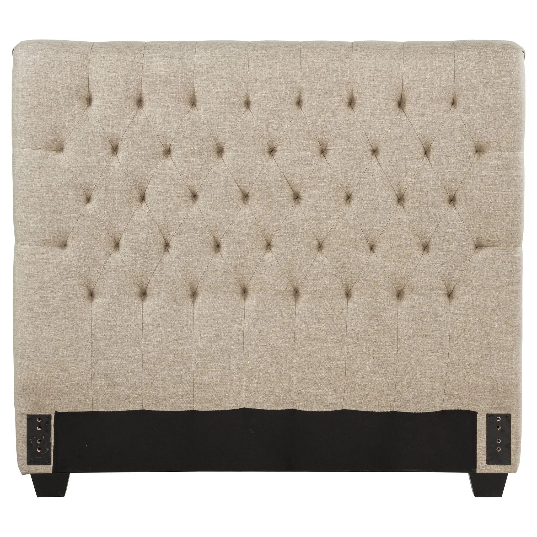 Chloe Upholstered Full Panel Headboard Oatmeal by Unique Piece Furniture