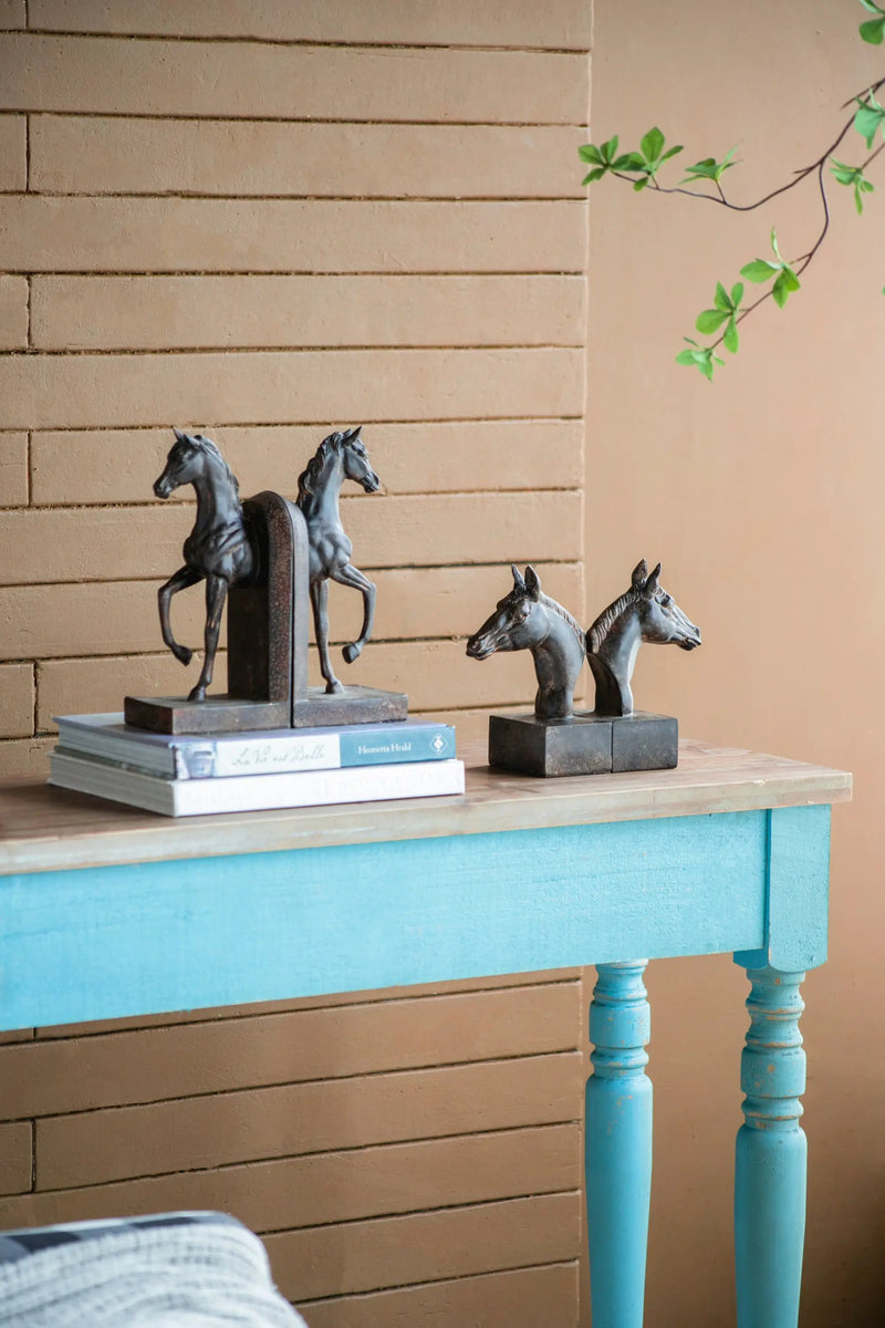 S/2 5x4x10.5' Trotting Horse Bookends by HouseOfZazla