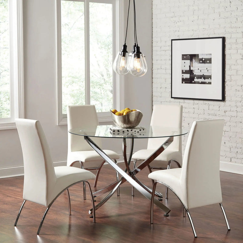 Compson - 5 Piece Dining Set - Chrome