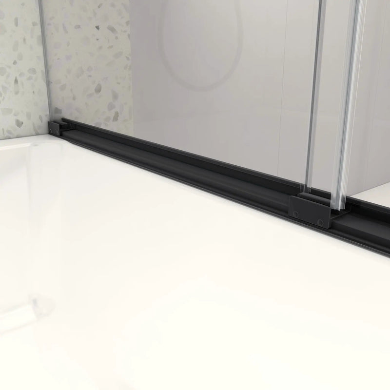 5476 Inch Frameless Double Sliding Matte Shower Door by HouseOfZazla