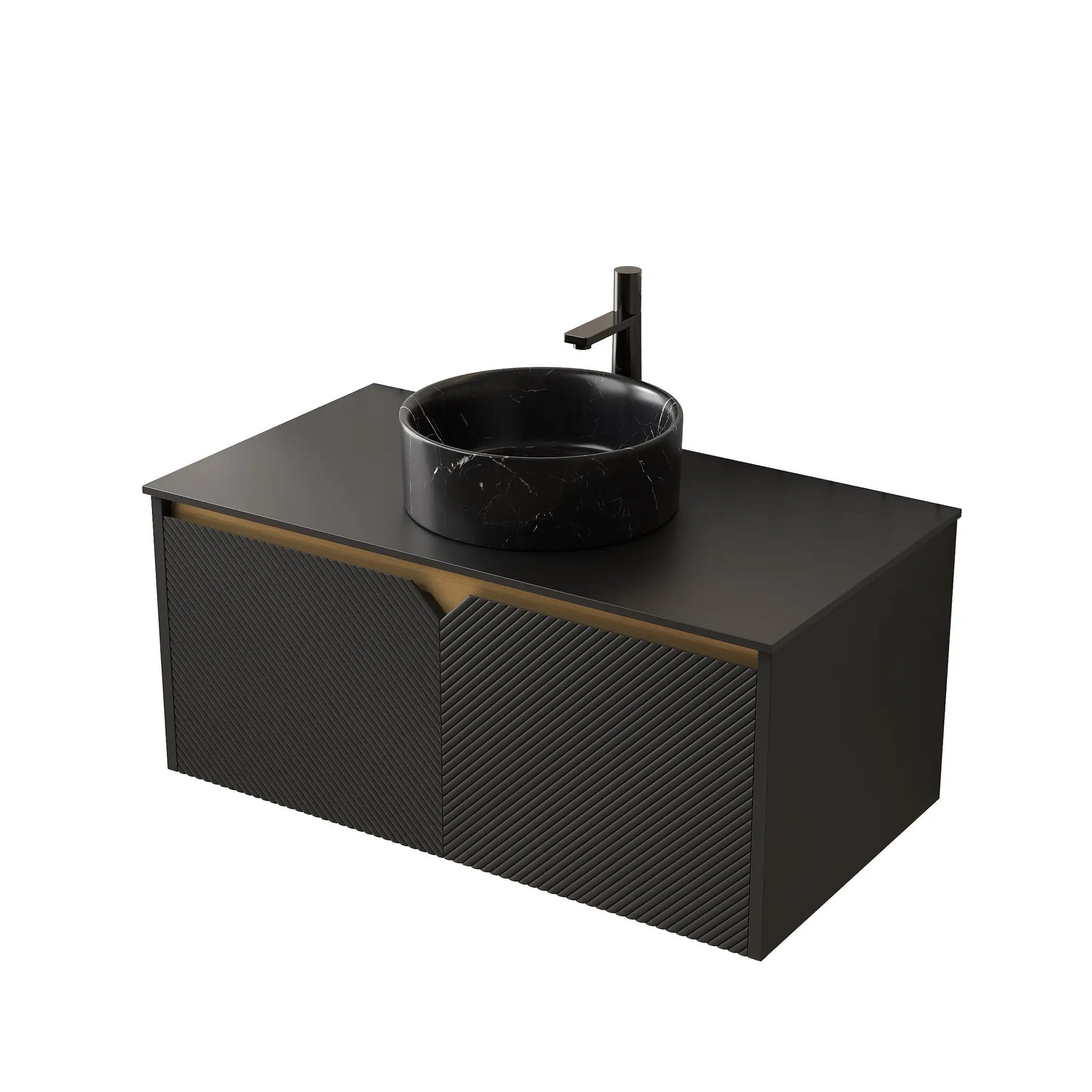 Ruben 36" Wall-Mounted Bathroom Vanity by HouseOfZazla
