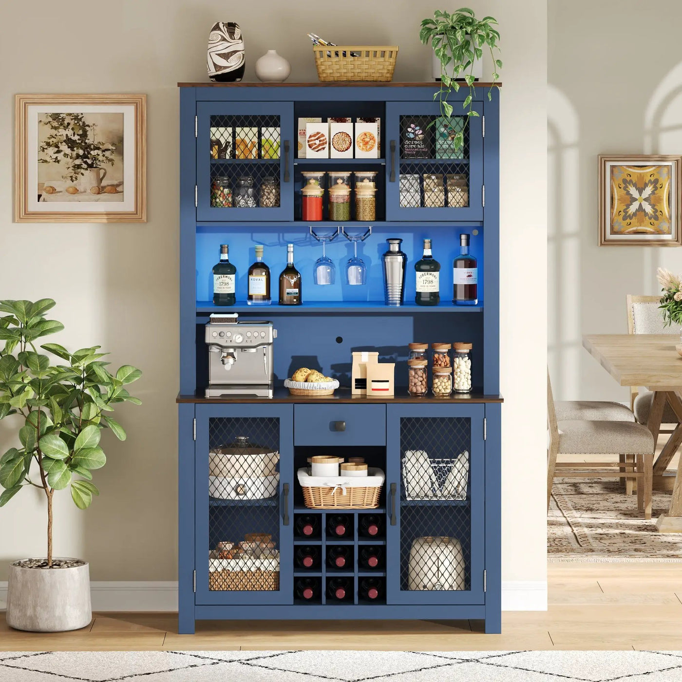 70.9" Kitchen Pantry Storage Cabinet by HouseOfZazla
