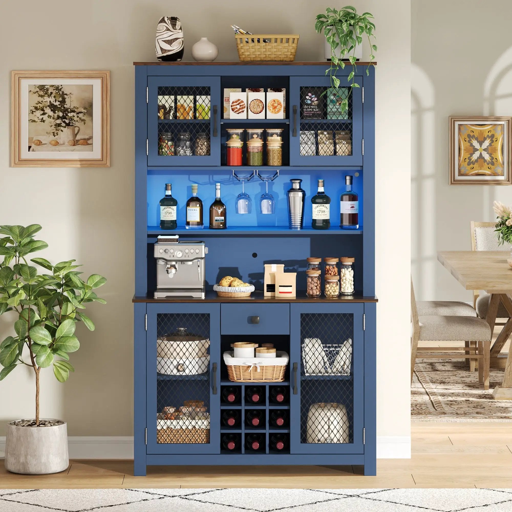 70.9" Kitchen Pantry Storage Cabinet by HouseOfZazla