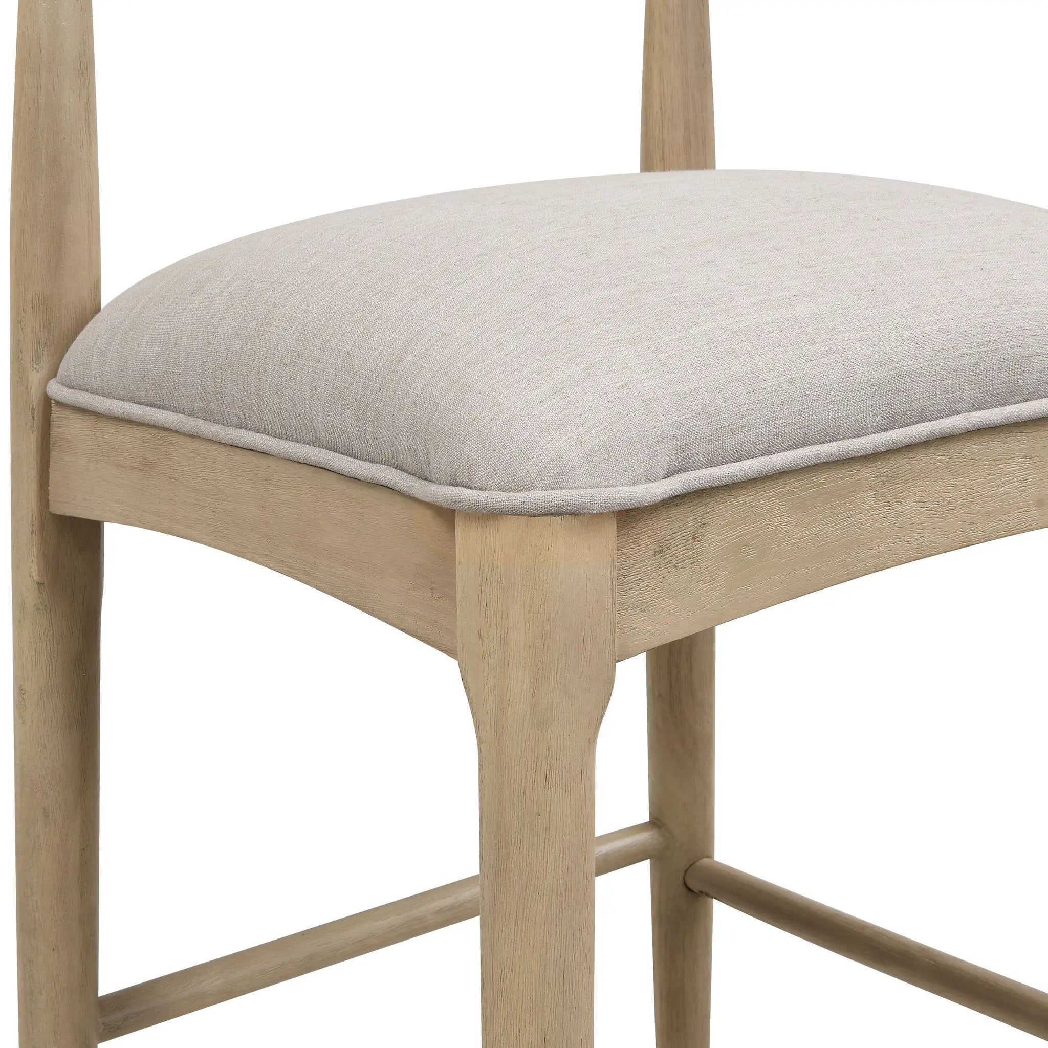 Bar Stool in Pebble Fabric (Set of 2) by HouseOfZazla