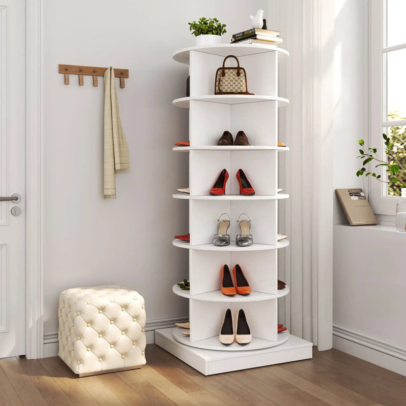 360 Rotating Shoe Cabinet 6 Layers by HouseOfZazla