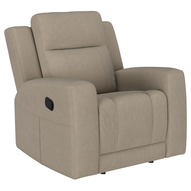 Brentwood Upholstered Recliner Chair Taupe by Unique Piece Furniture