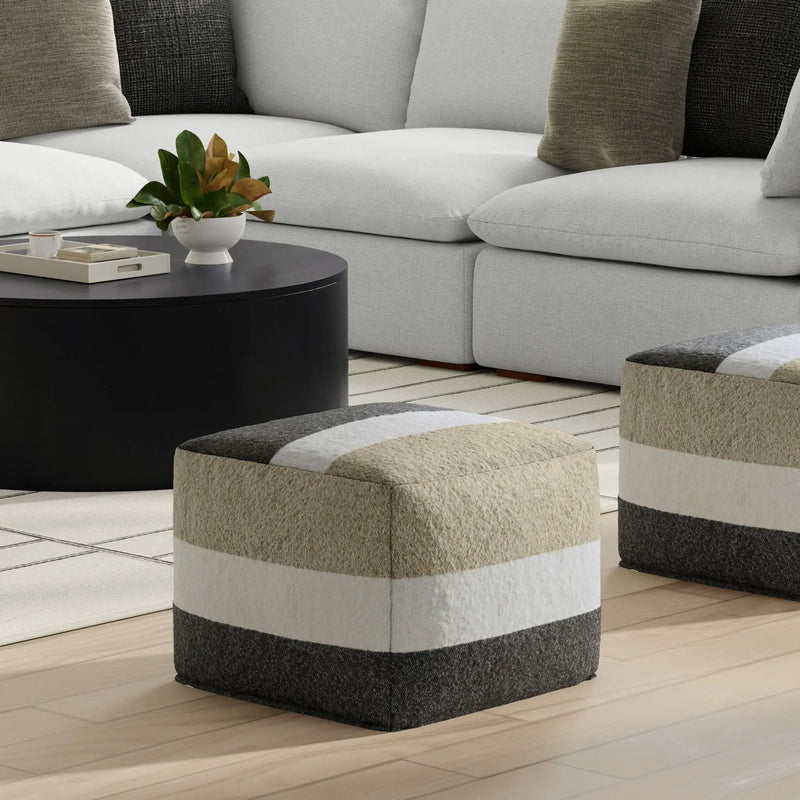 Clay - Square Pouf, Upholstered by Unique Piece Furniture