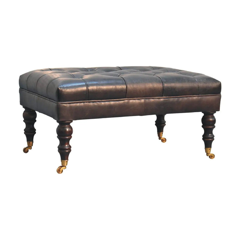 Buffalo - Ottoman With Castor Legs by HouseOfZazla