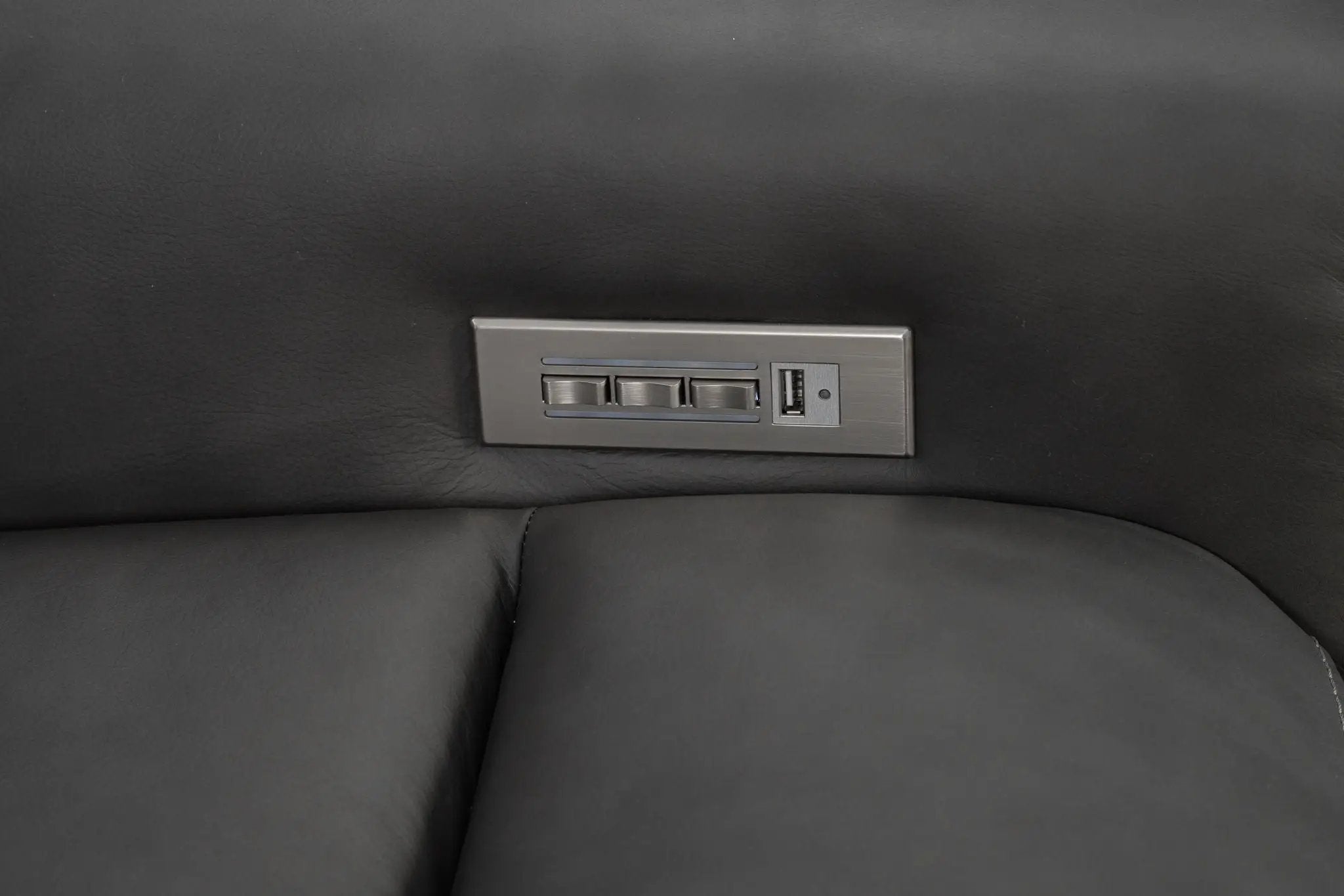 Pierce - Power Sofa With Power Recline, Power Headrest (Drop Down Table With Two Cup Holders)-Zero Gravity, Lumbar by Unique Piece Furniture