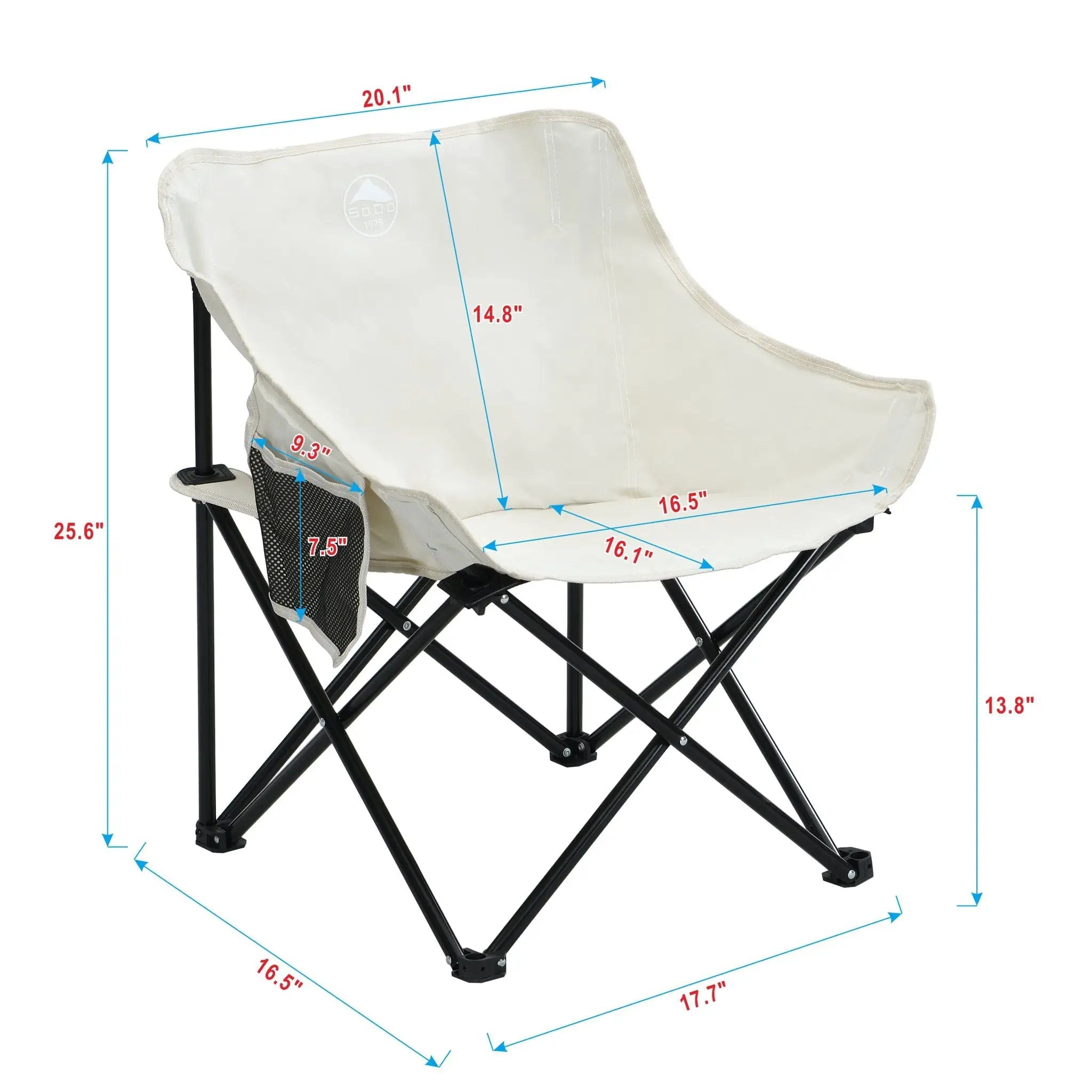 Portable Folding Camping Chairs With Carry Bag (Set of 2) by Unique Piece Furniture
