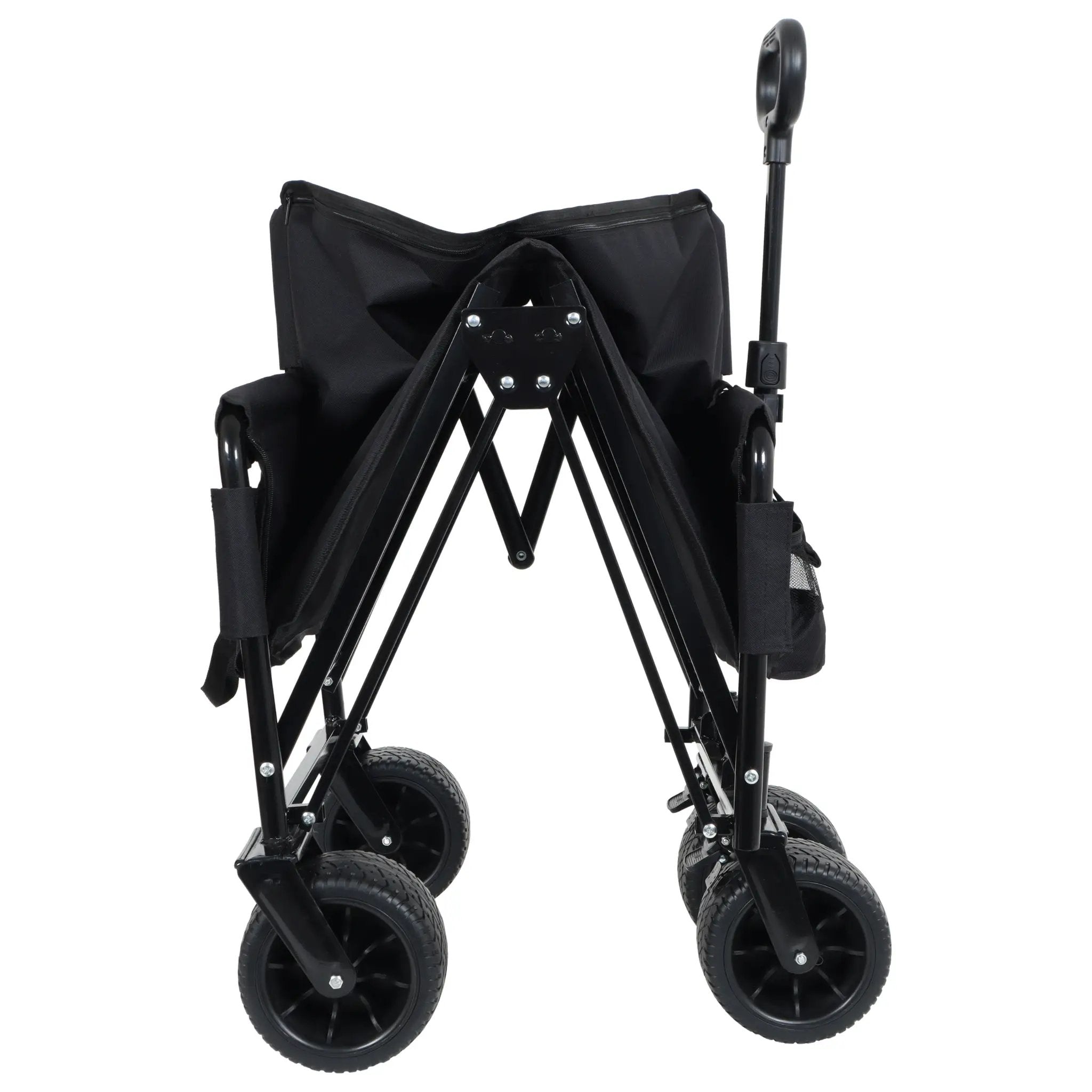 3-in-1 Convertible Folding Wagon Cart with Bench Seat & Storage by HouseOfZazla