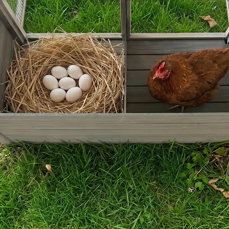 Large Chicken Coop with 20.93 Sq Ft Run by HouseOfZazla