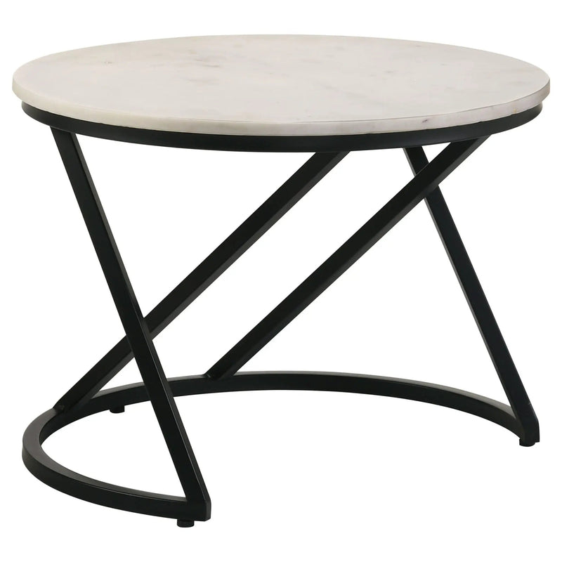 Wilmington - Round Coffee Table - White by HouseOfZazla