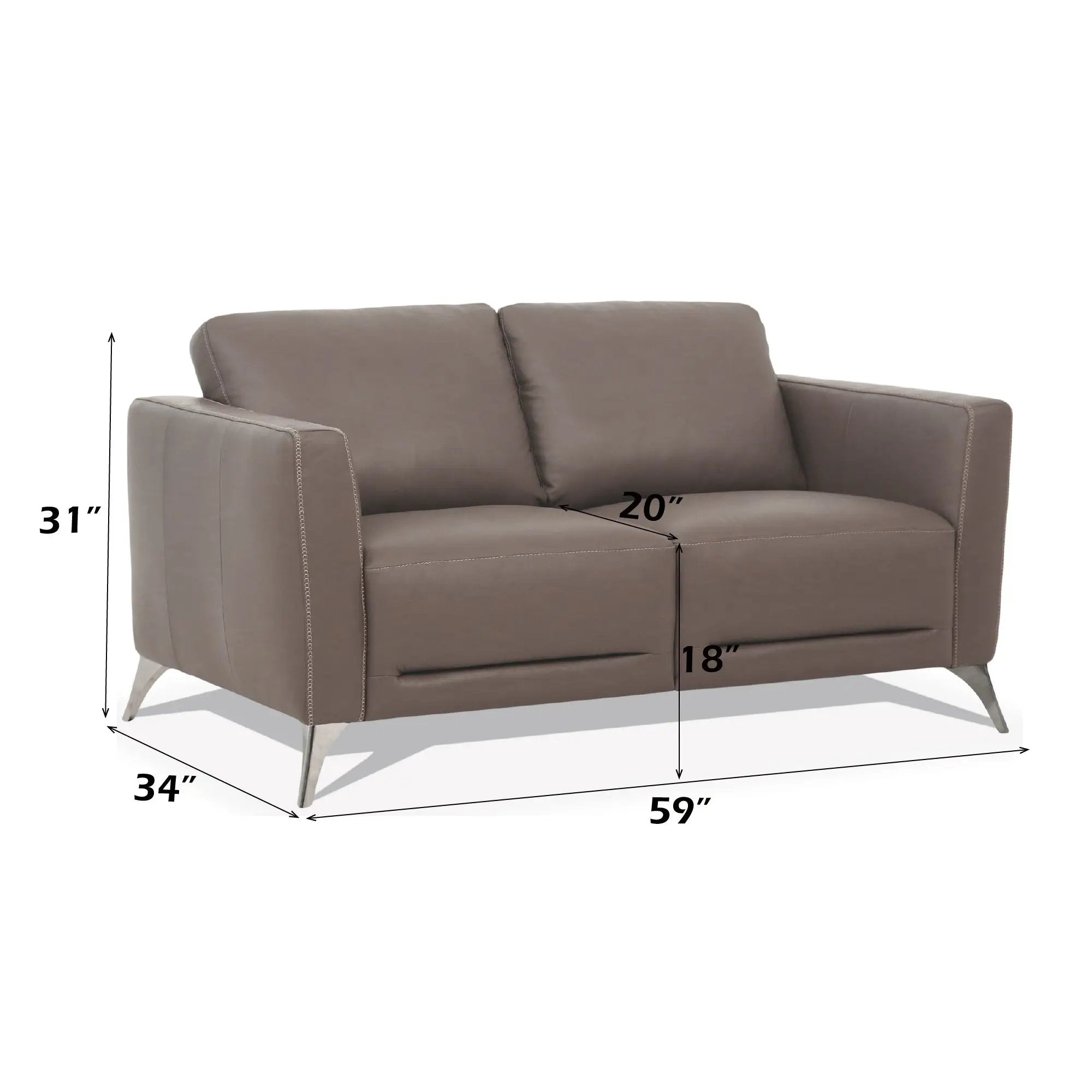 Malaga Leather Loveseat by HouseOfZazla