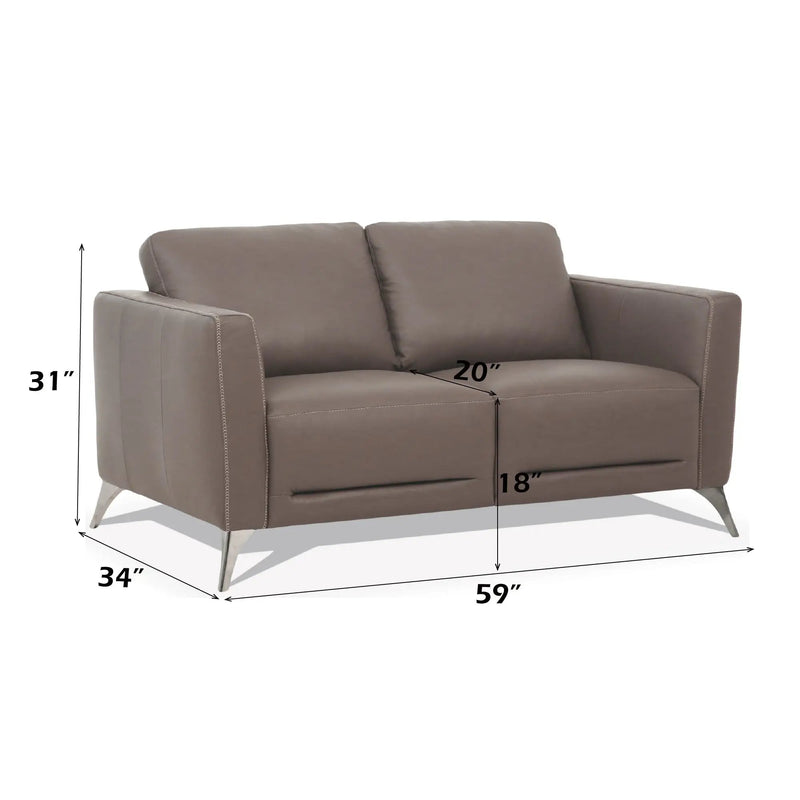 Malaga Leather Loveseat by HouseOfZazla