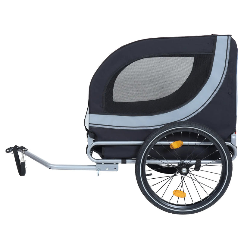 Large Folding Bike Trailer for Dogs – 66LB Capacity All-Terrain Pet Carrier by HouseOfZazla