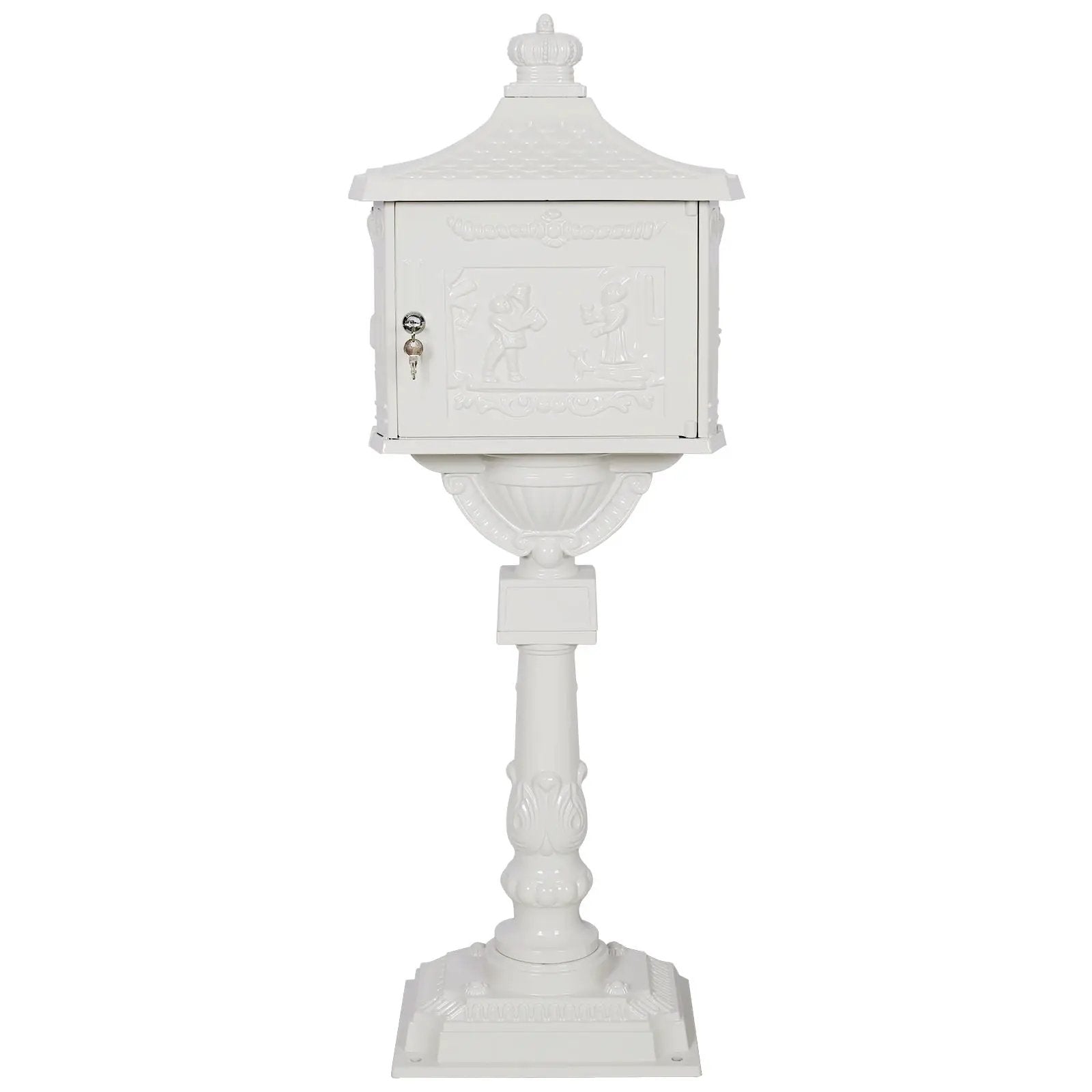 Cast Aluminum Mail Box, Postal Box, Mailbox by Unique Piece Furniture