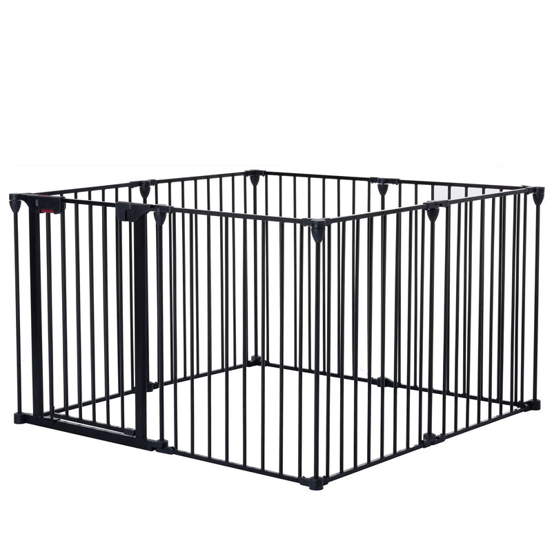 Adjustable Safety Gate Play Yard Metal Doorways Fireplace Fence Christmas Tree Fence Gate For House Stairs Gate Prohibited Area Fence by HouseOfZazla