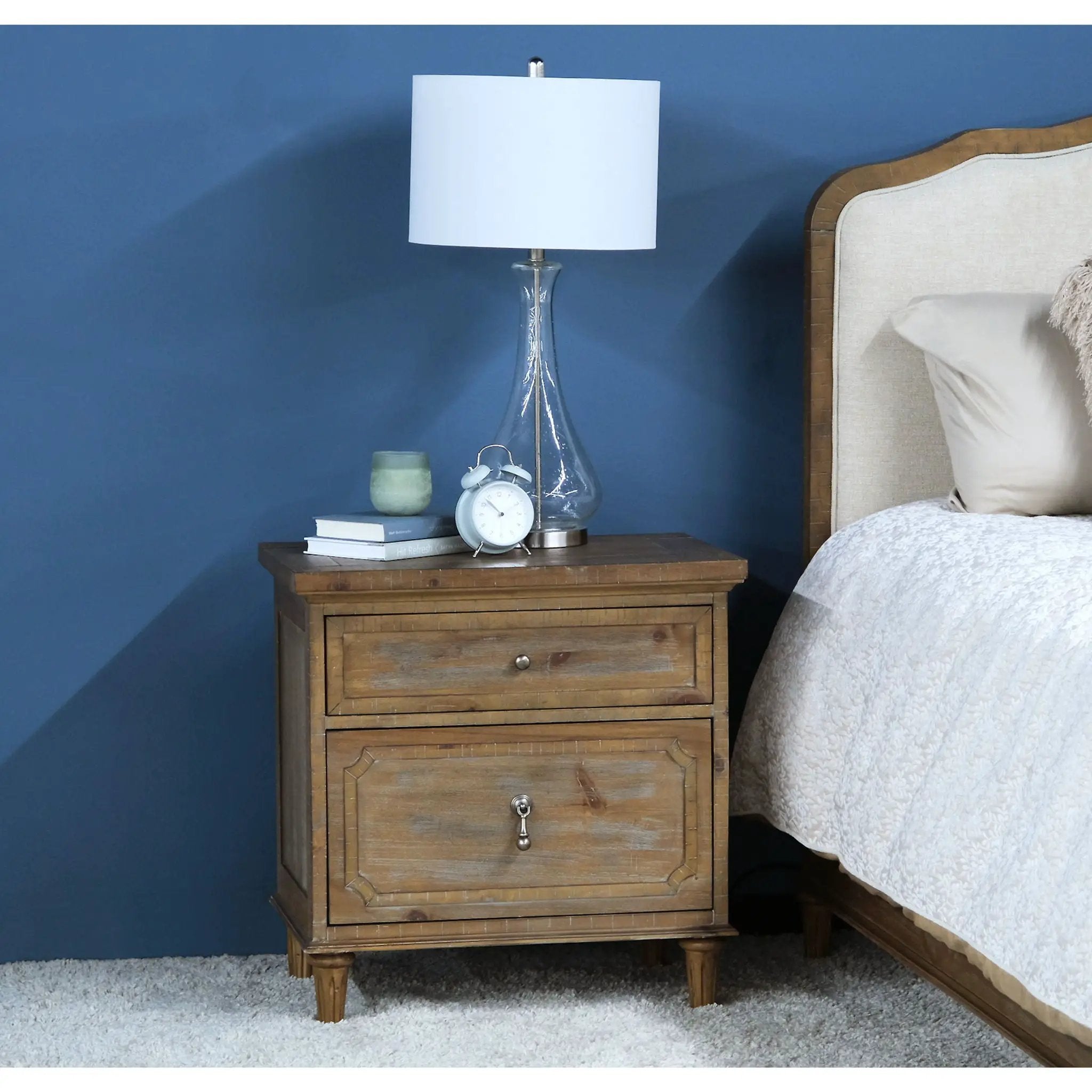 2 Drawer Nightstand - Taupe by Unique Piece Furniture
