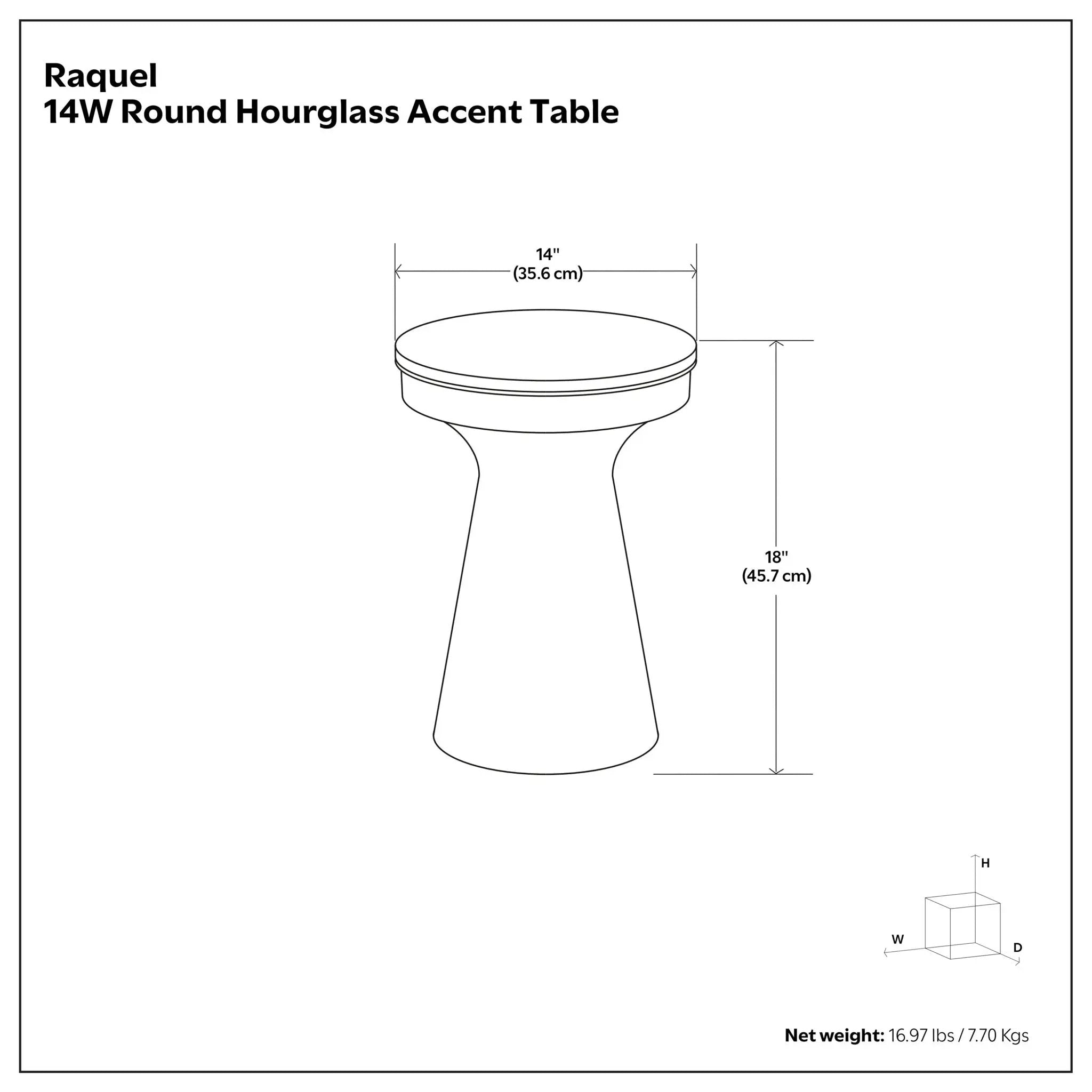 Raquel - Side Table - Antique Brass / White by HouseOfZazla