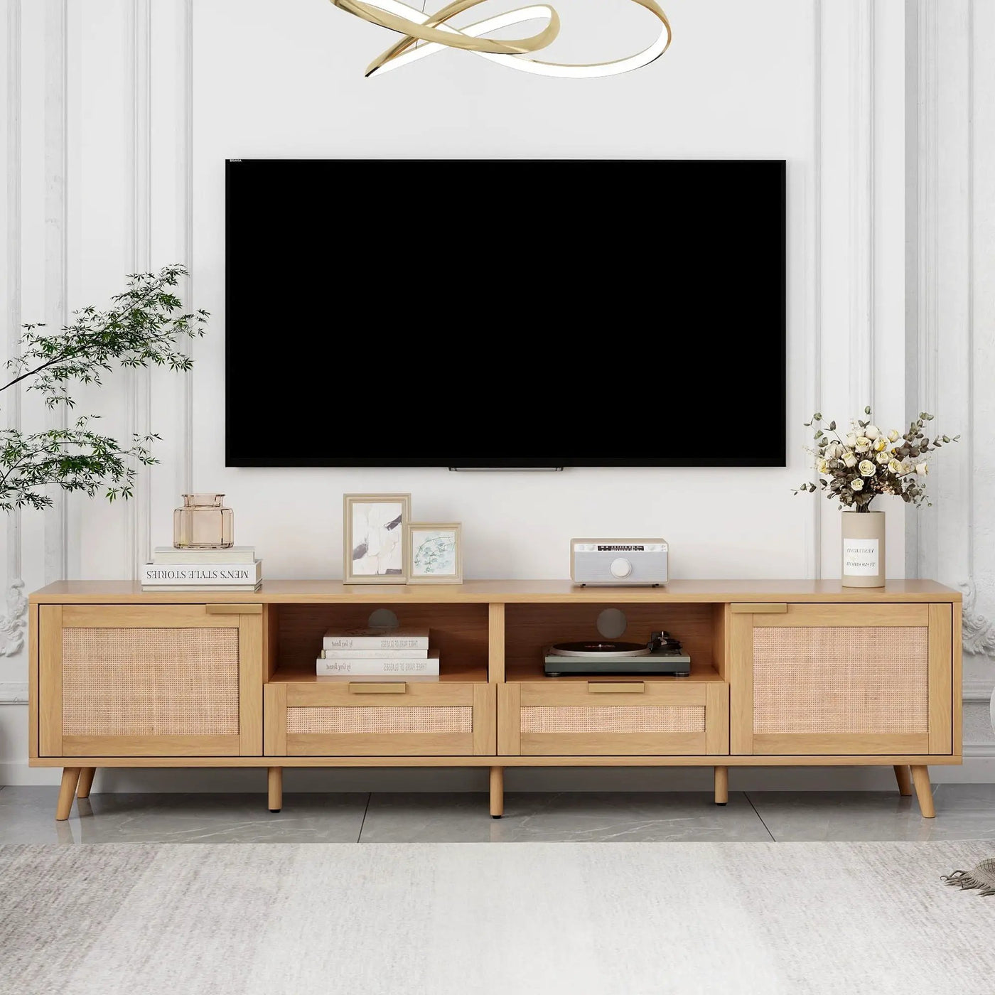 TV Stand Media Console With Cable Management by HouseOfZazla