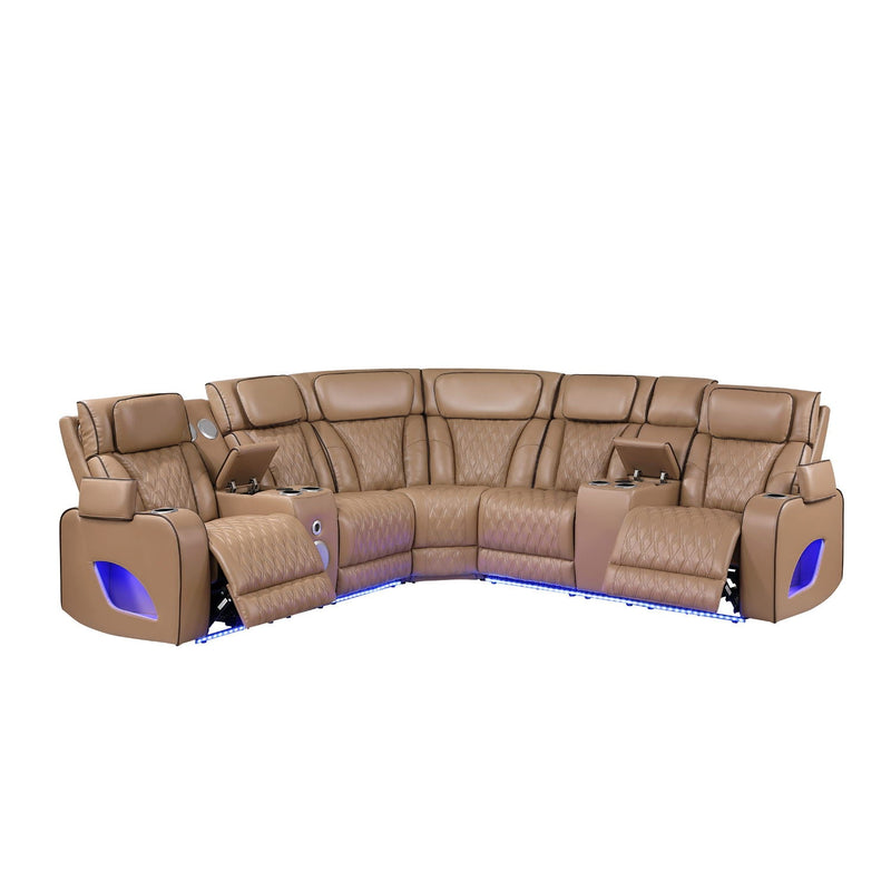 Fortuner - Power Recliner Sectional Sofa by HouseOfZazla