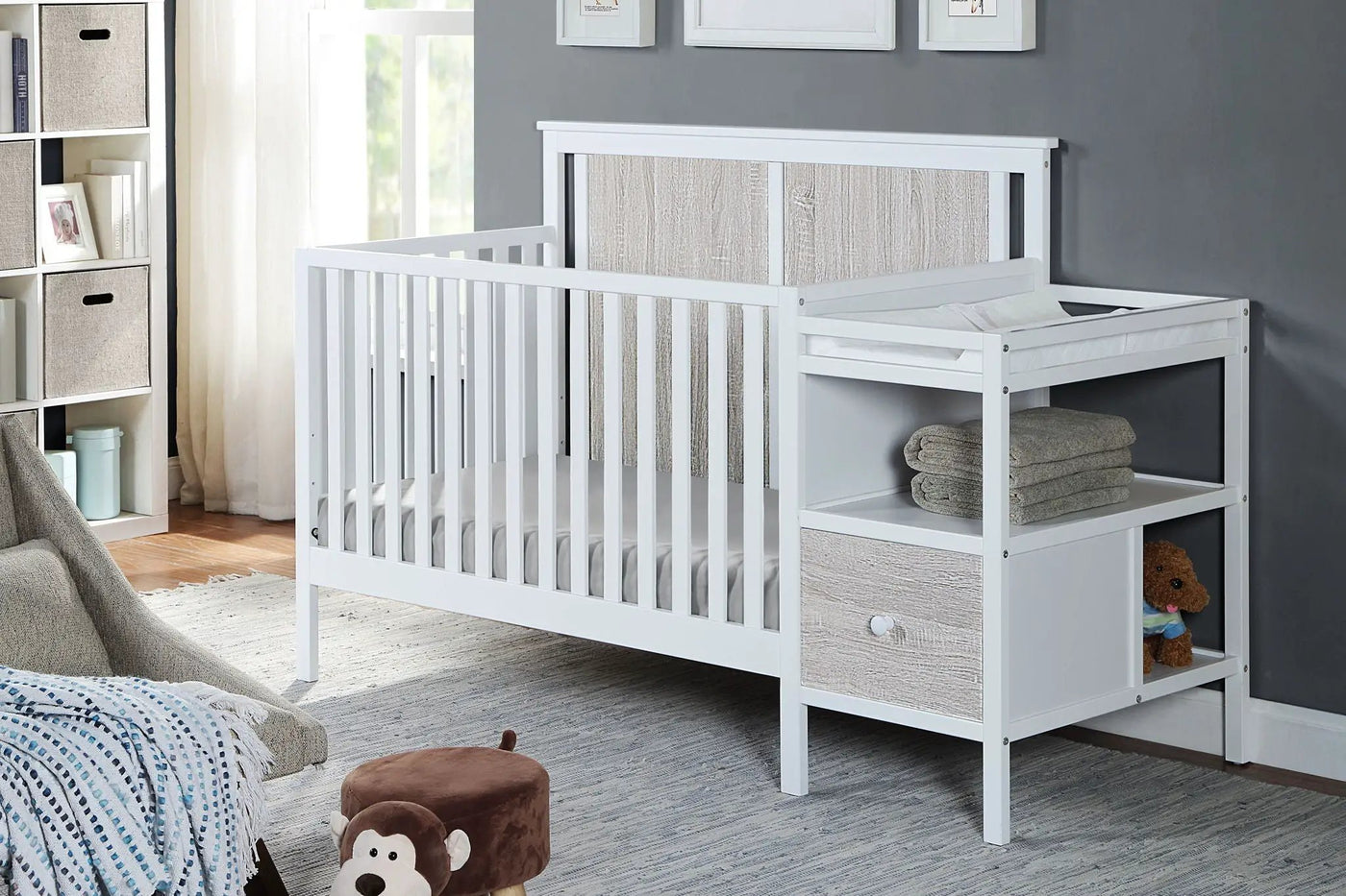 Connelly - 4-in-1 Crib and Changer Combo by Unique Piece Furniture