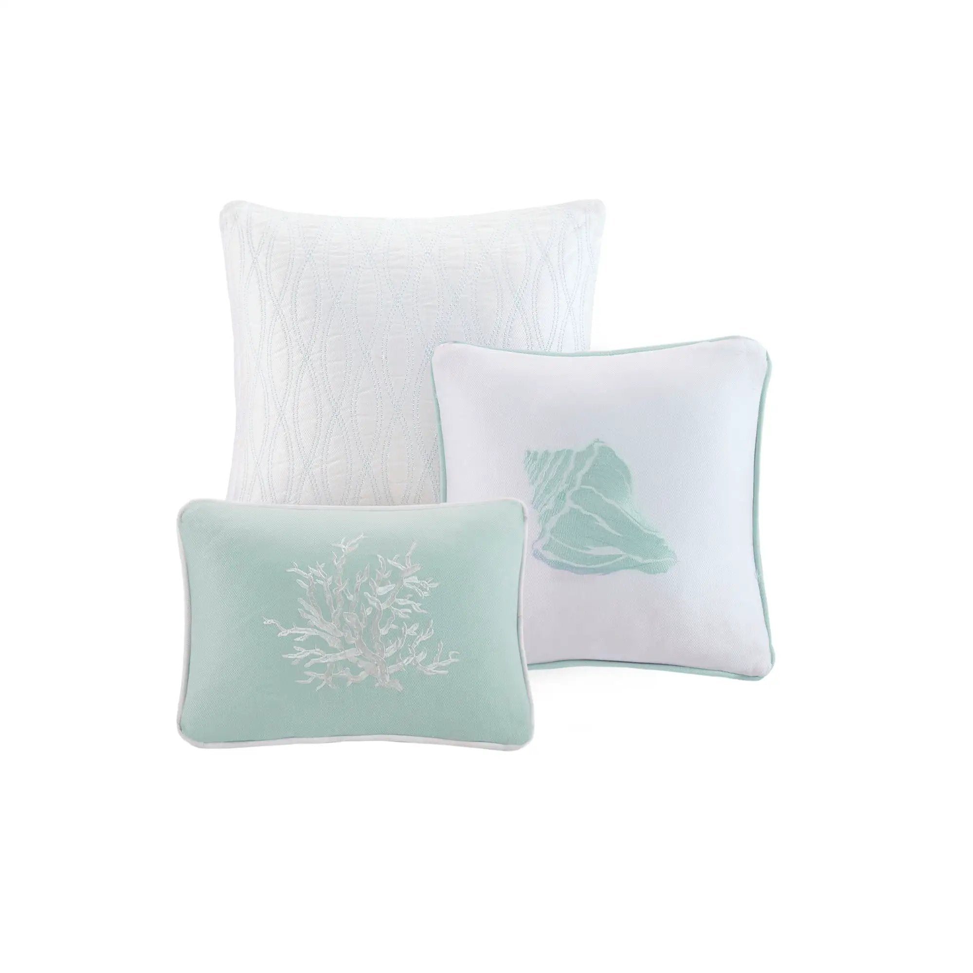Duvet Cover Mini Set Aqua King/Cal King by HouseOfZazla