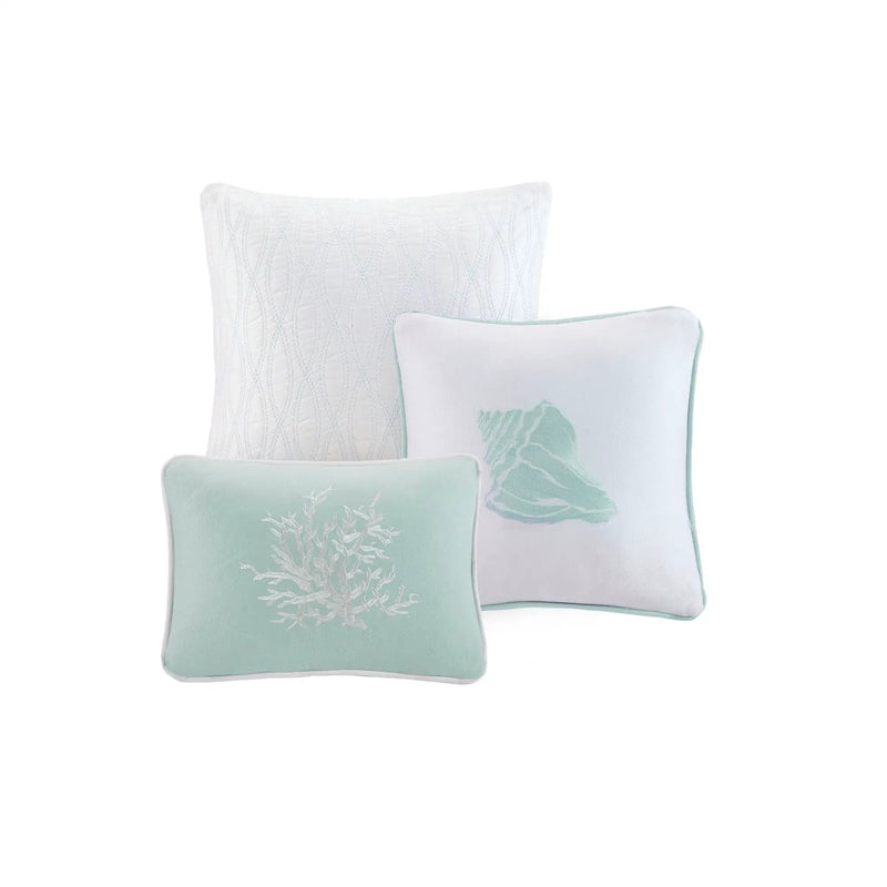 Duvet Cover Mini Set Aqua King/Cal King by HouseOfZazla