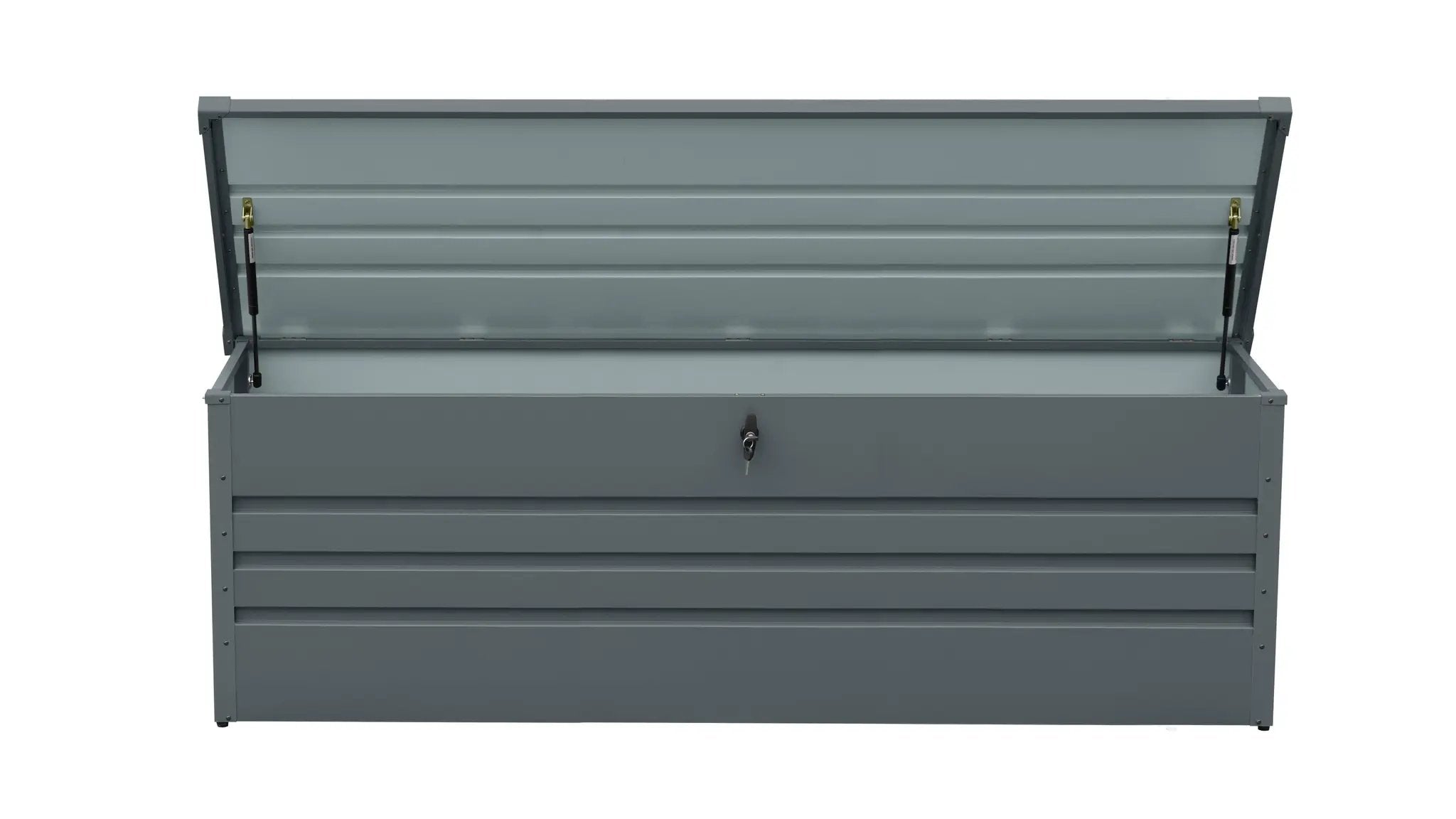 260 Gallon Metal Outdoor Deck Box Waterproof by HouseOfZazla