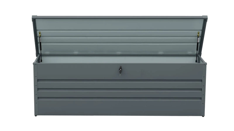 260 Gallon Metal Outdoor Deck Box Waterproof by HouseOfZazla