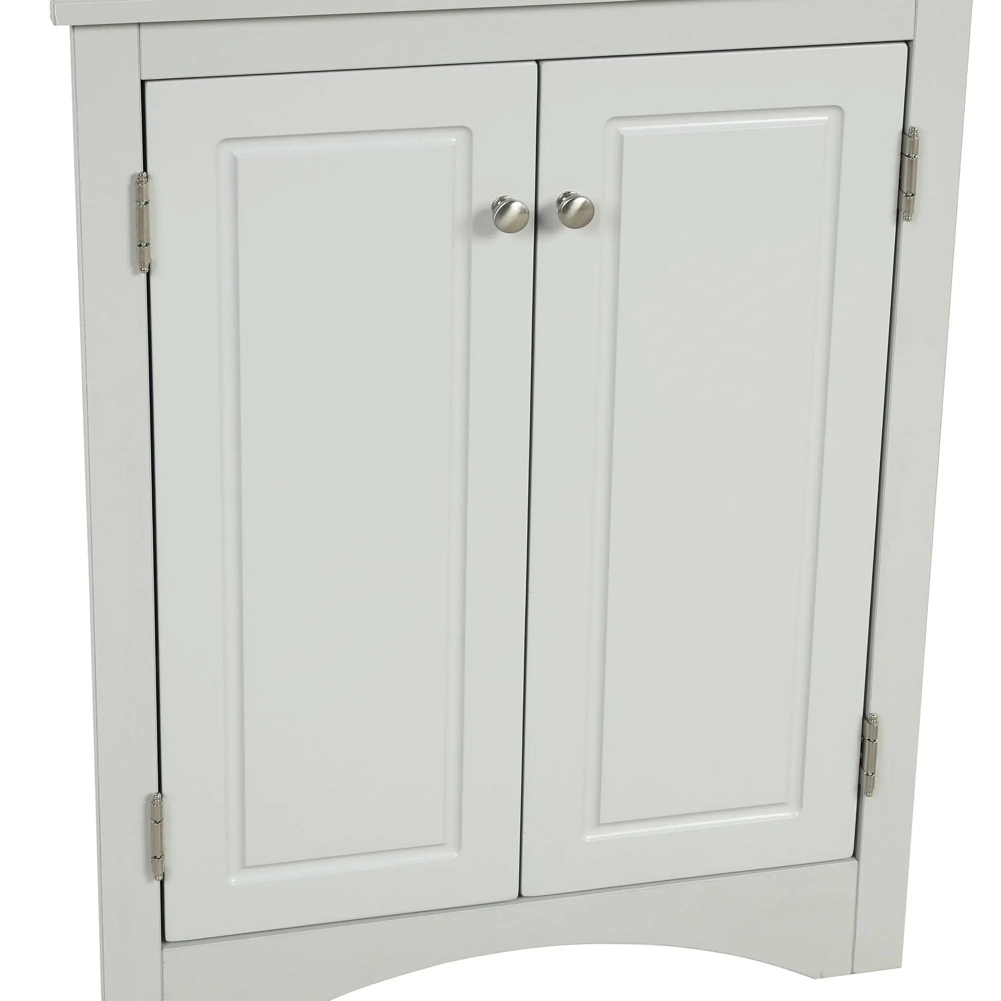 Triangle Bathroom Storage Cabinet With Adjustable Shelves, Freestanding Floor Cabinet For Home Kitchen by HouseOfZazla