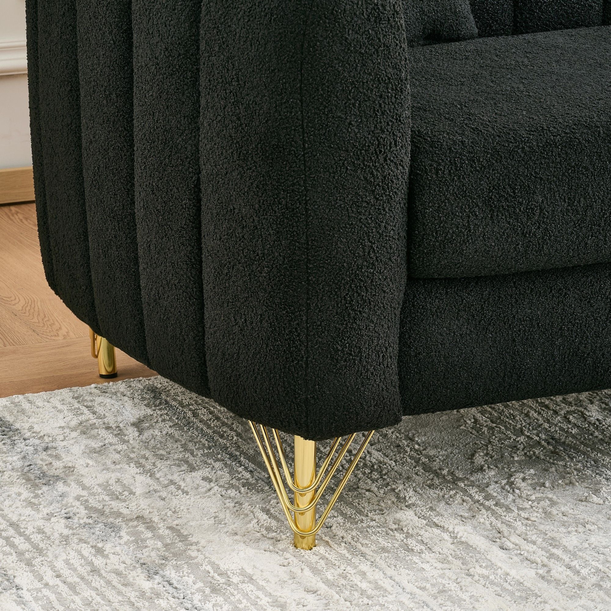 Tufted Oversized Sofa For Living Spaces