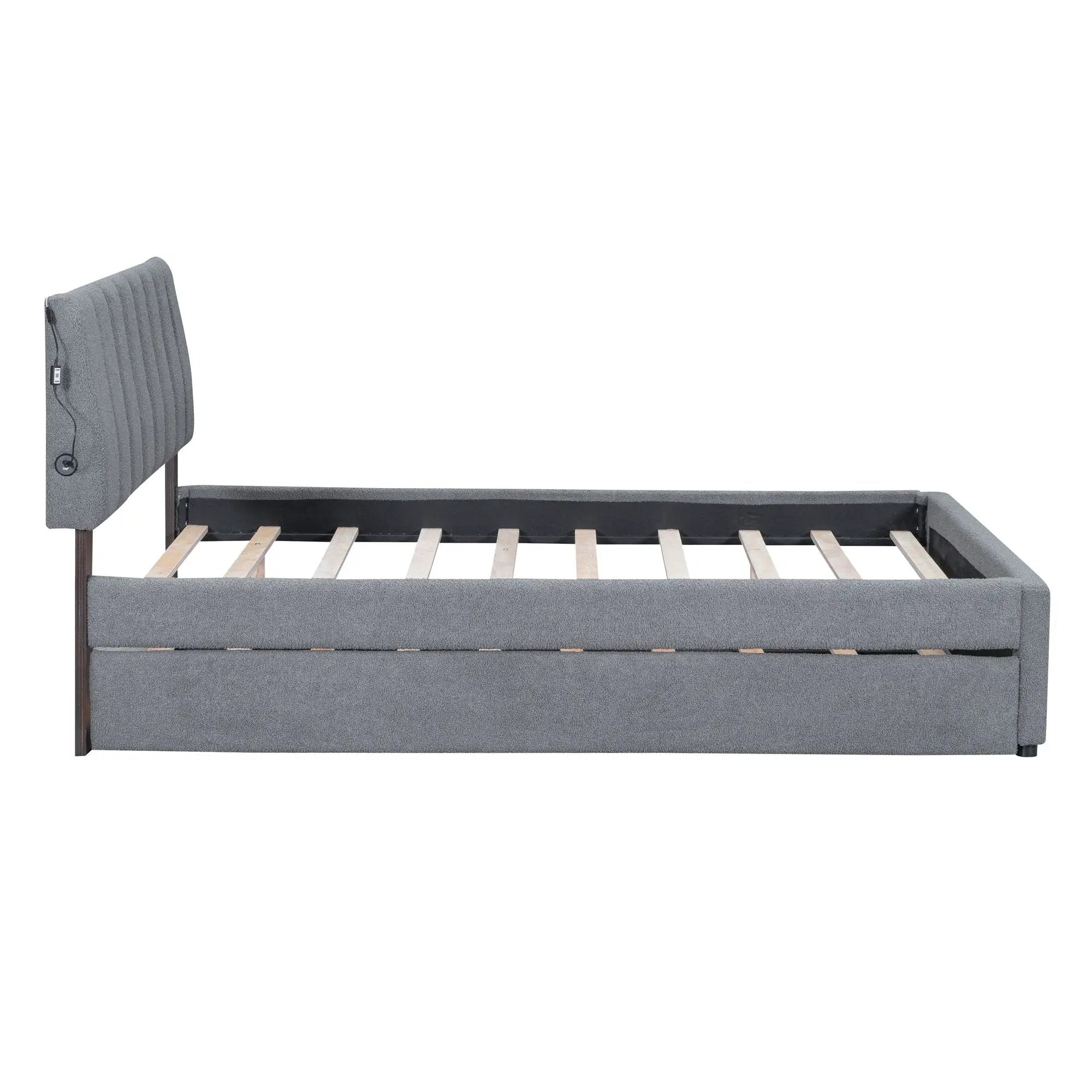 Upholstered Platform Bed With Trundle by Unique Piece Furniture