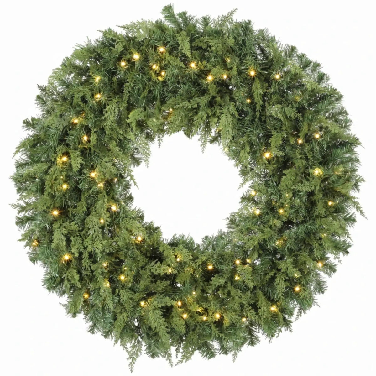 36-Inch Pre-Lit Crestwood Spruce Artificial Christmas Wreath by HouseOfZazla