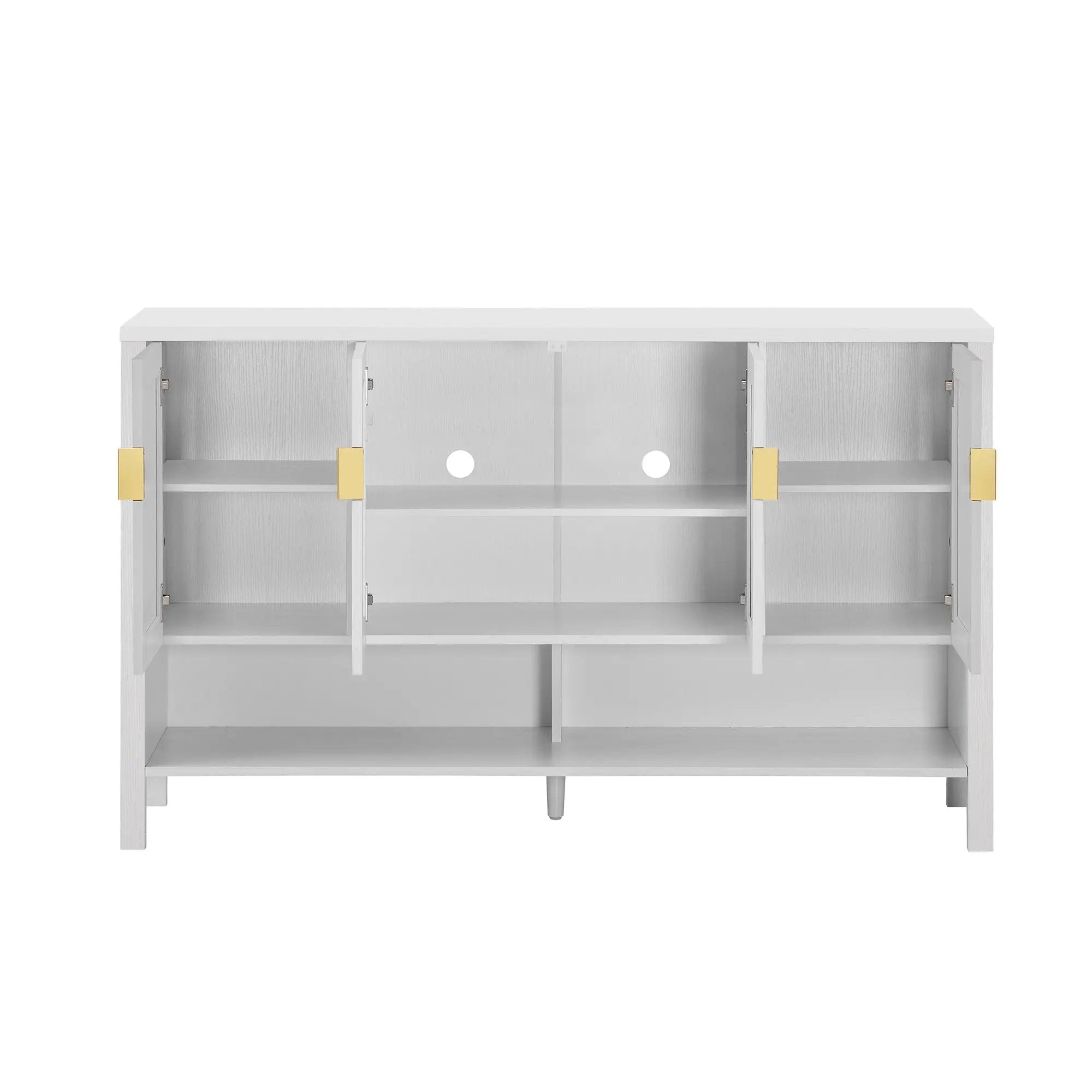 U_STYLE 55.1'' Storage Sideboard with 4-Doors by HouseOfZazla