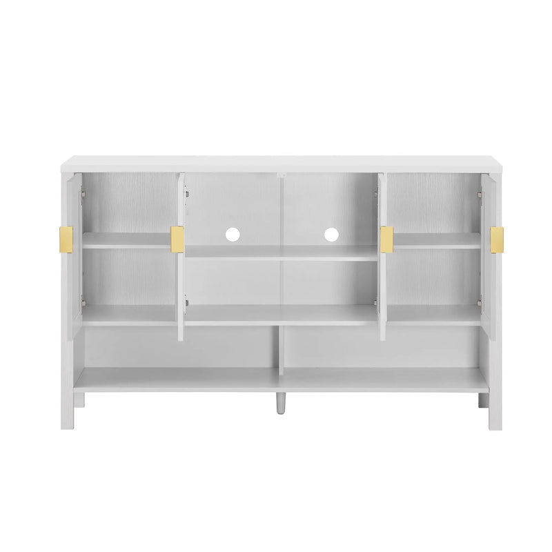 U_STYLE 55.1'' Storage Sideboard with 4-Doors by HouseOfZazla